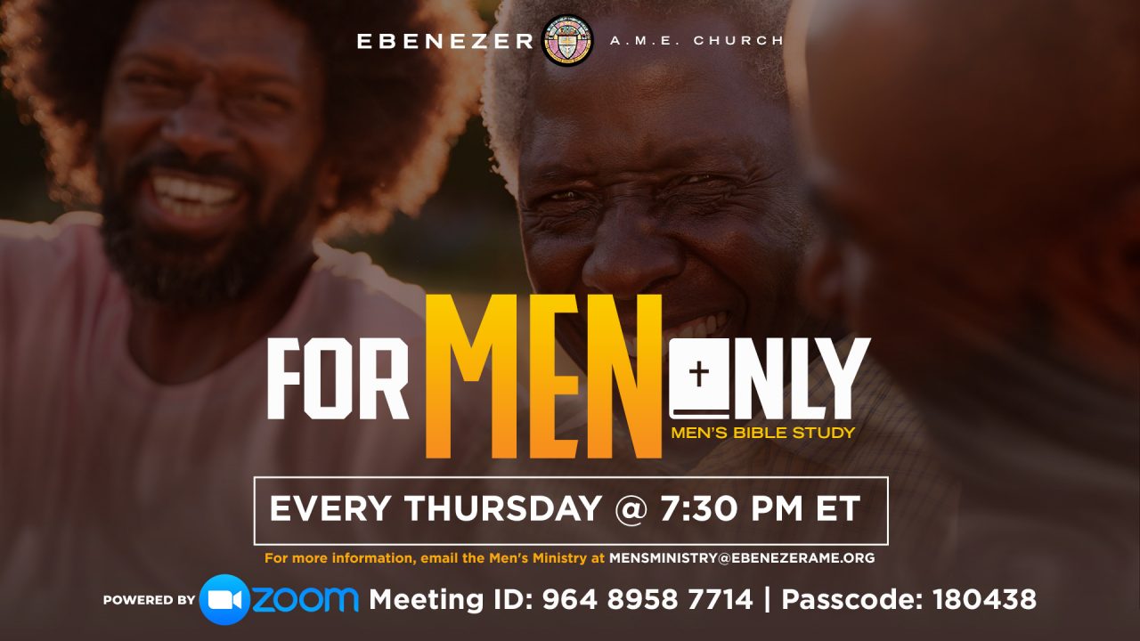 Men S Ministry Fmo For Men Only Ebenezer A M E Church