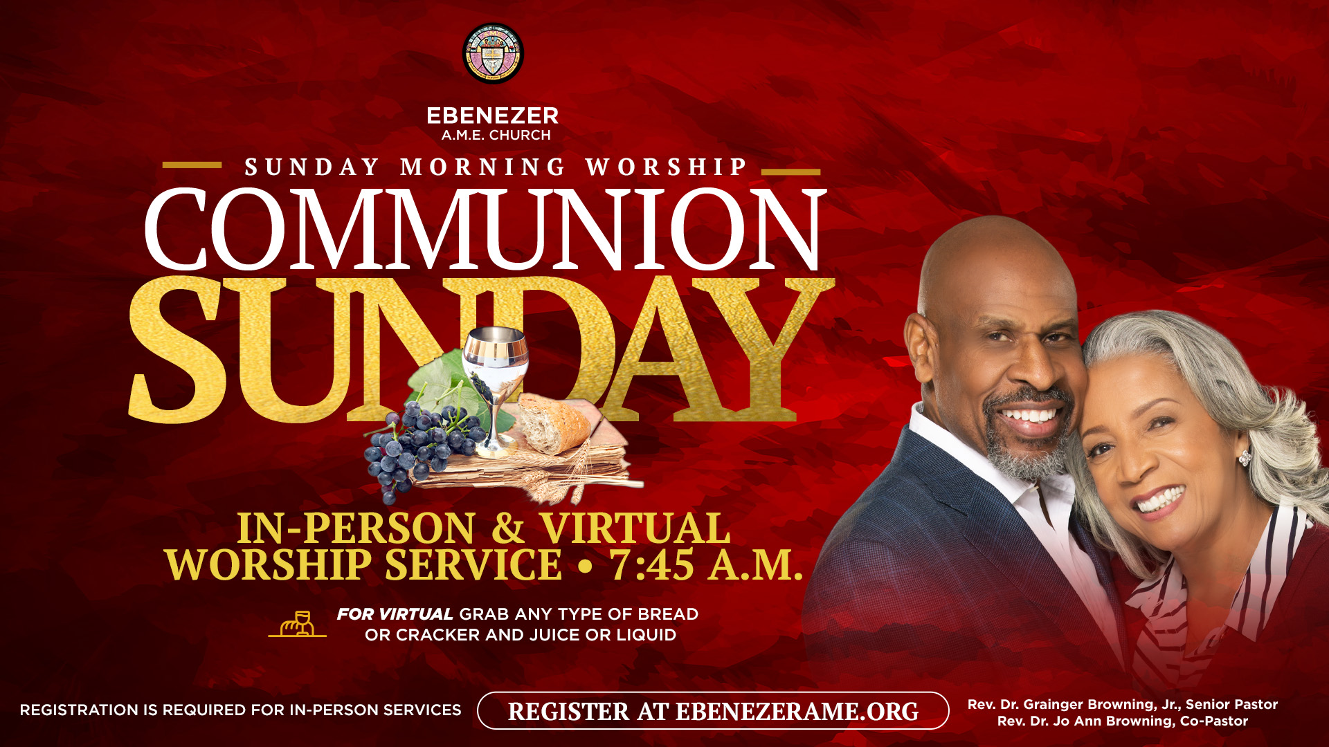 Communion Sunday In Person and Virtual