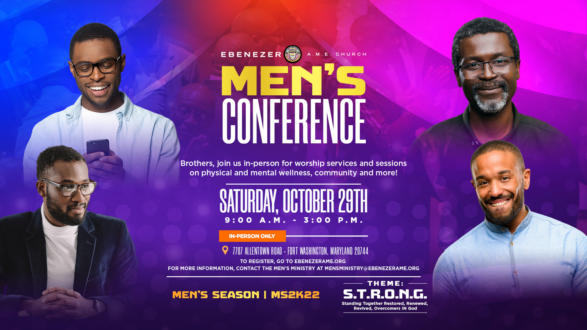 2022 Men’s Conference (S.T.R.O.N.G.) Ebenezer A.M.E. Church