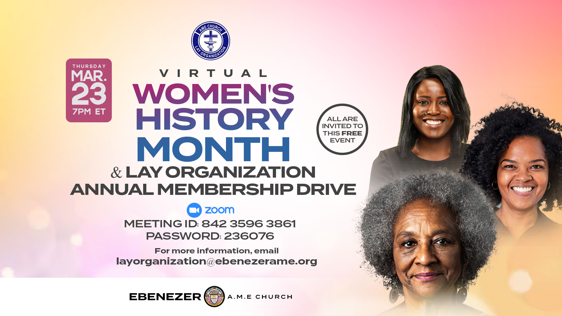 Lay Organization Women’s History Month Event & Membership Drive ...