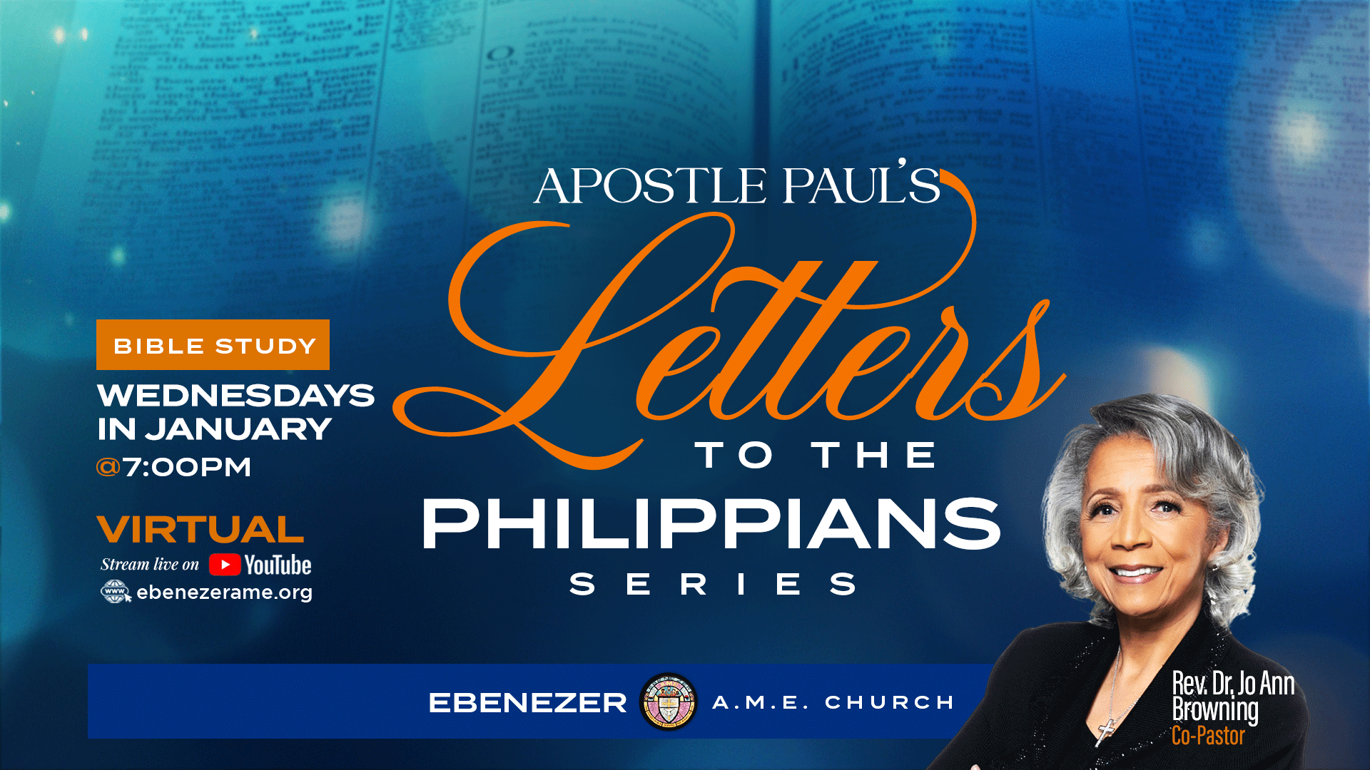 Letters to the Philippians Bible Study with Pastor Jo Ann