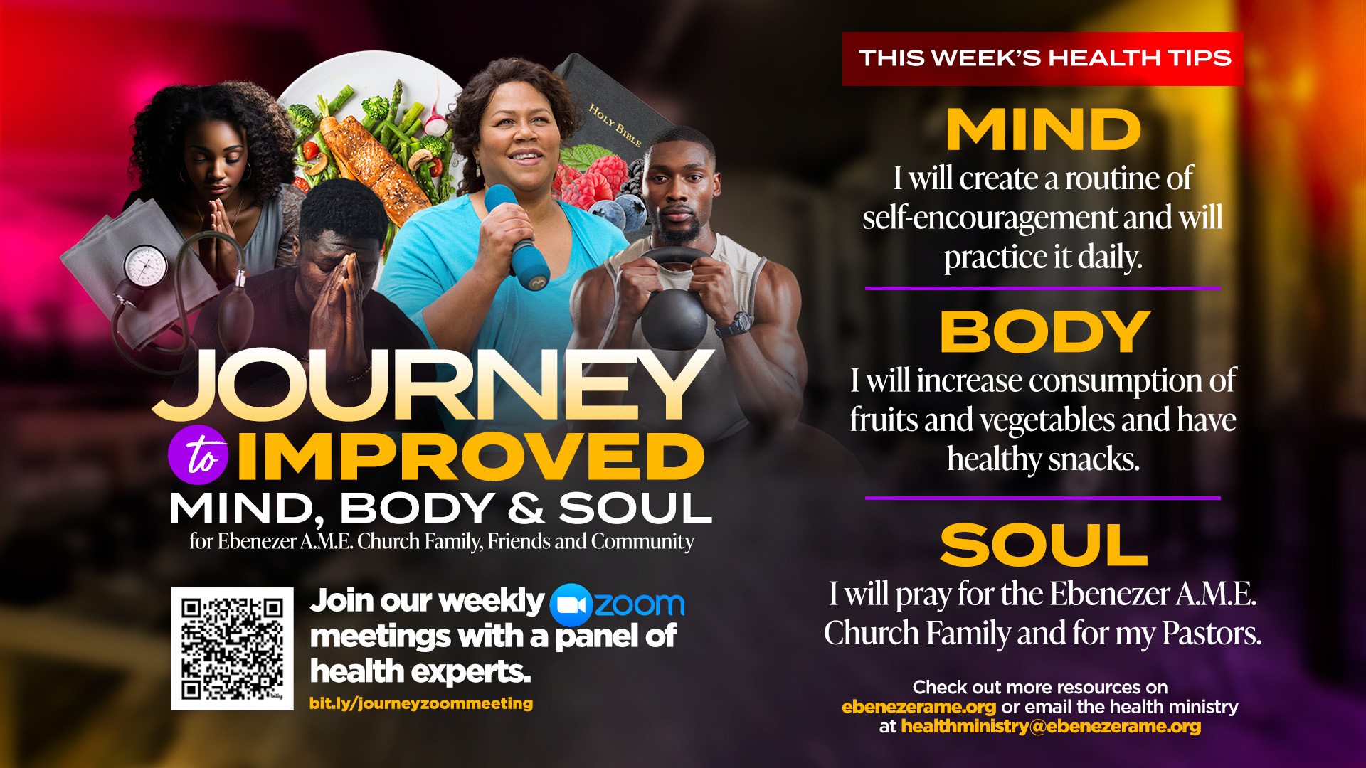 Journey to Health and Wellness Week 2 Screen