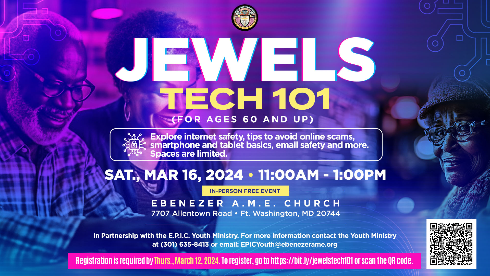 Jewels Tech 101 Workshop on Sat., Mar 16