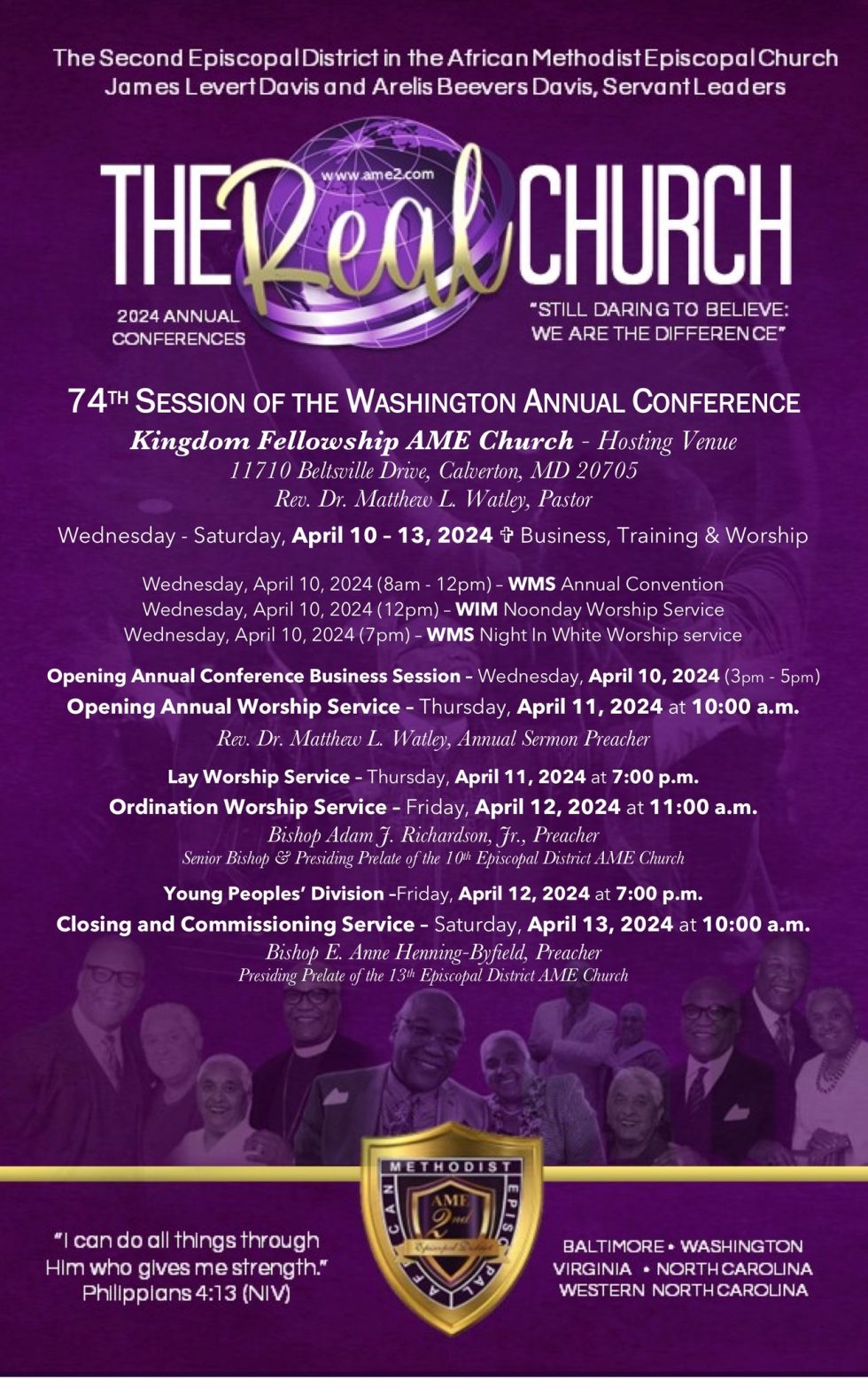 74th Session of the Washington Annual Conference of the AME Church