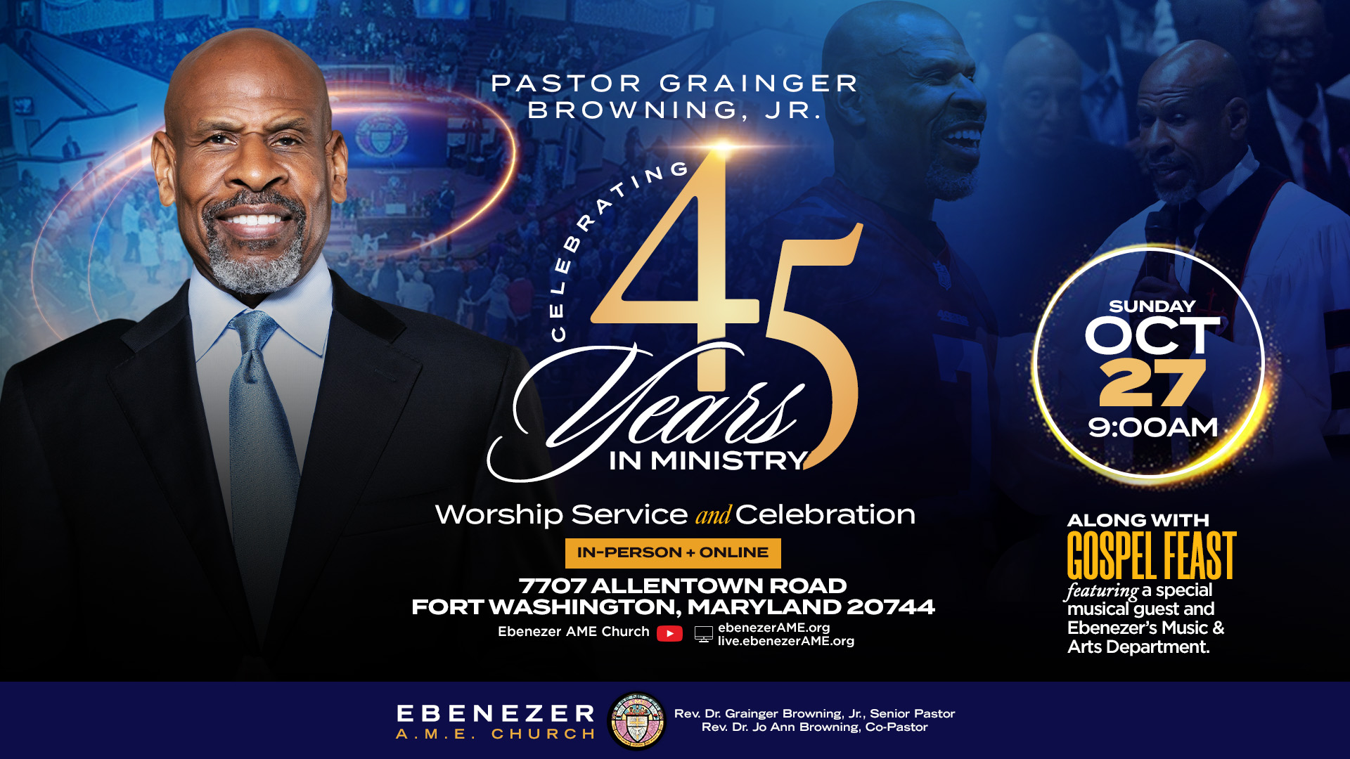 Pastor Grainger's 45th Year in Ministry & Gospel Feast Celebration