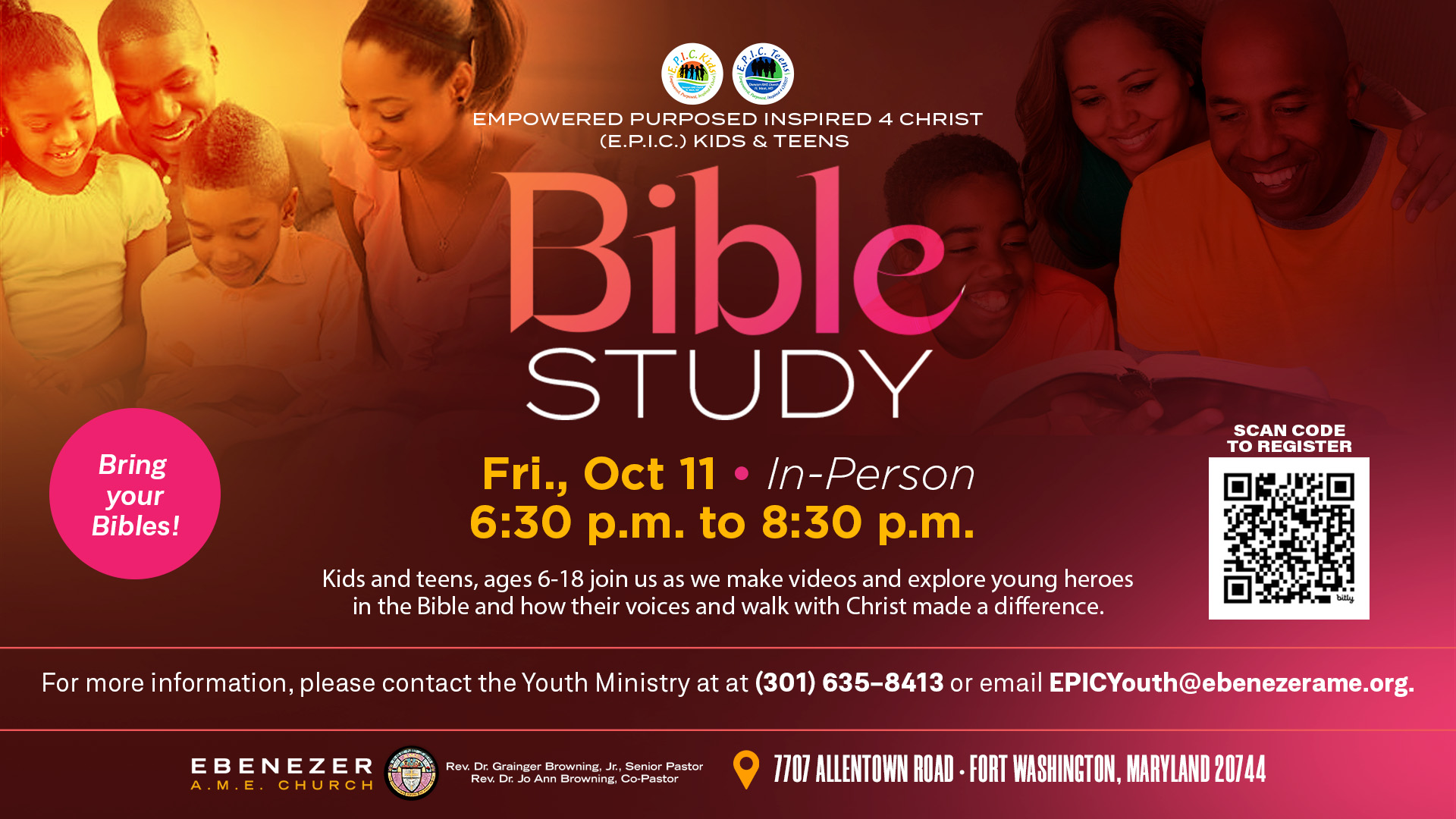 Youth Bible Study on Oct 11, 2024