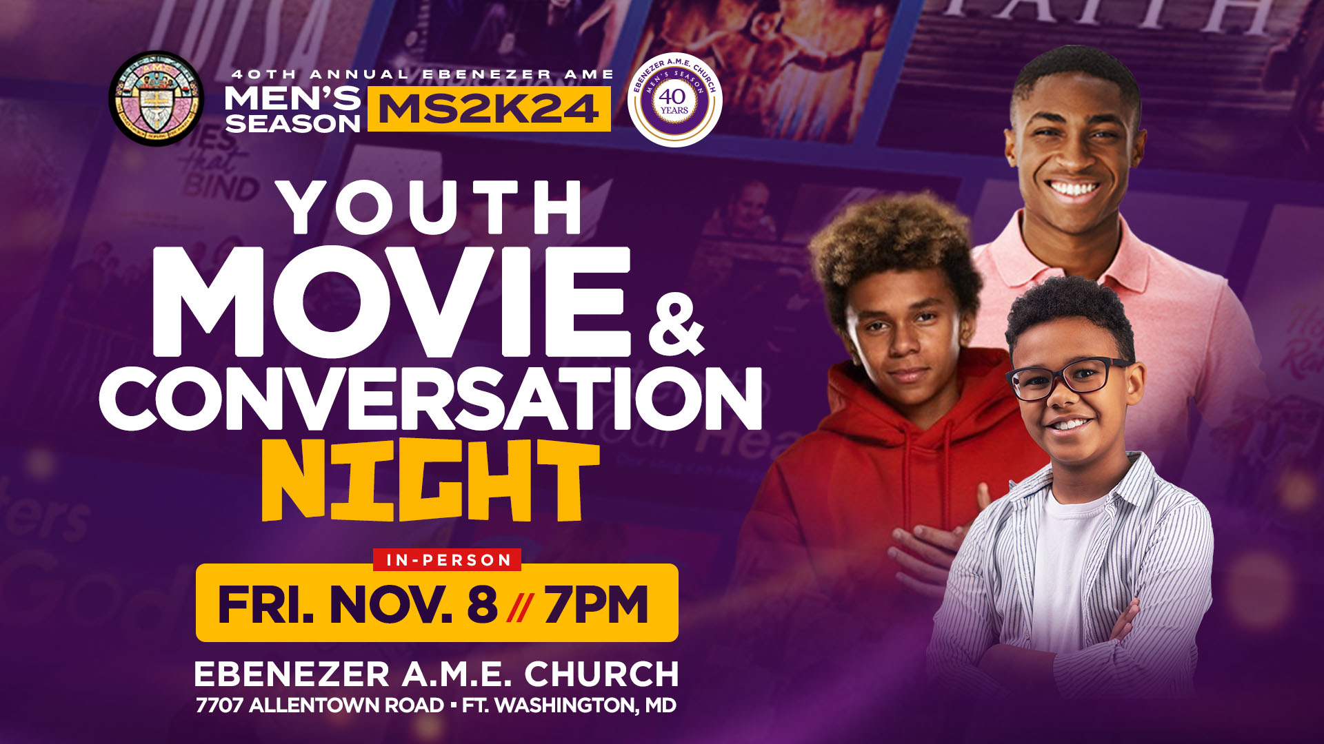 Men's Season Youth Movie Night 