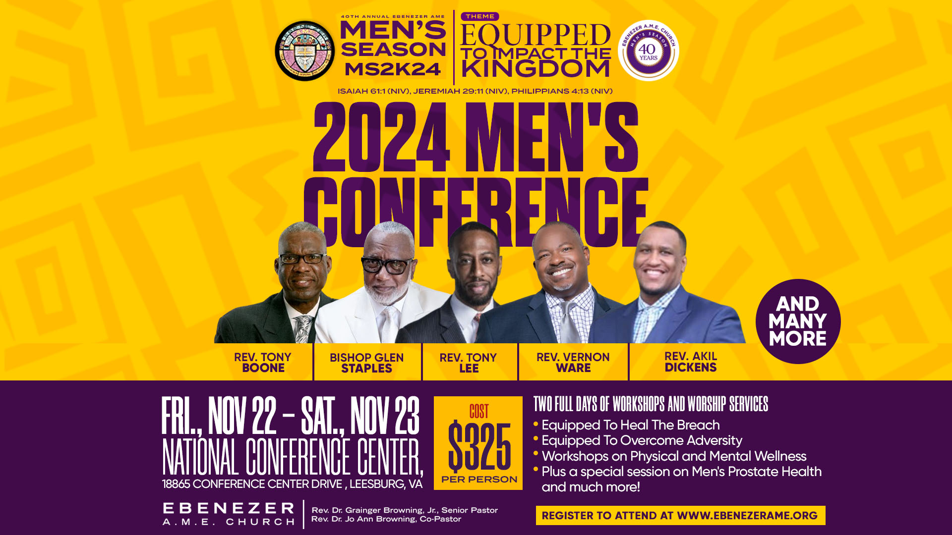 Men's Conference with speakers 