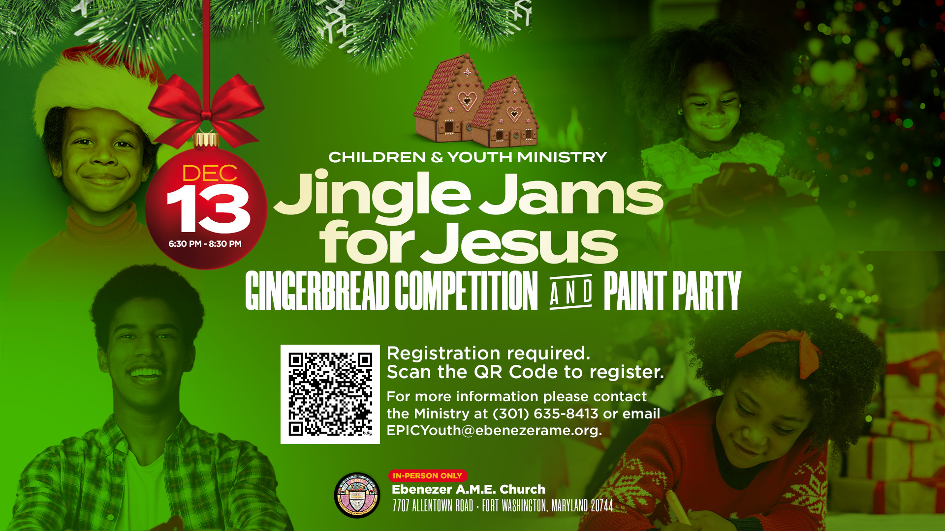 Jingle Jams Christmas Youth Activity Fri. Dec 13