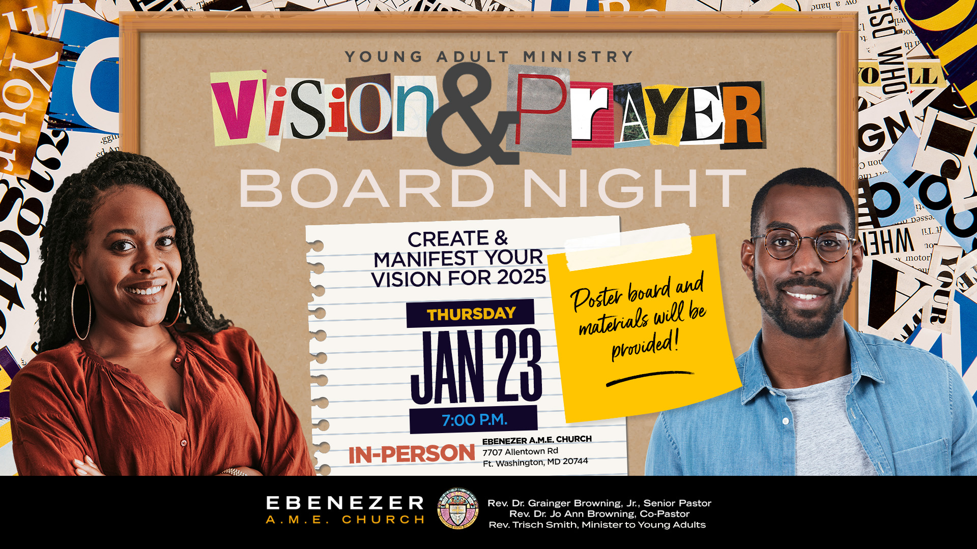 Young Adult Vision Board at 7 p.m. Activity