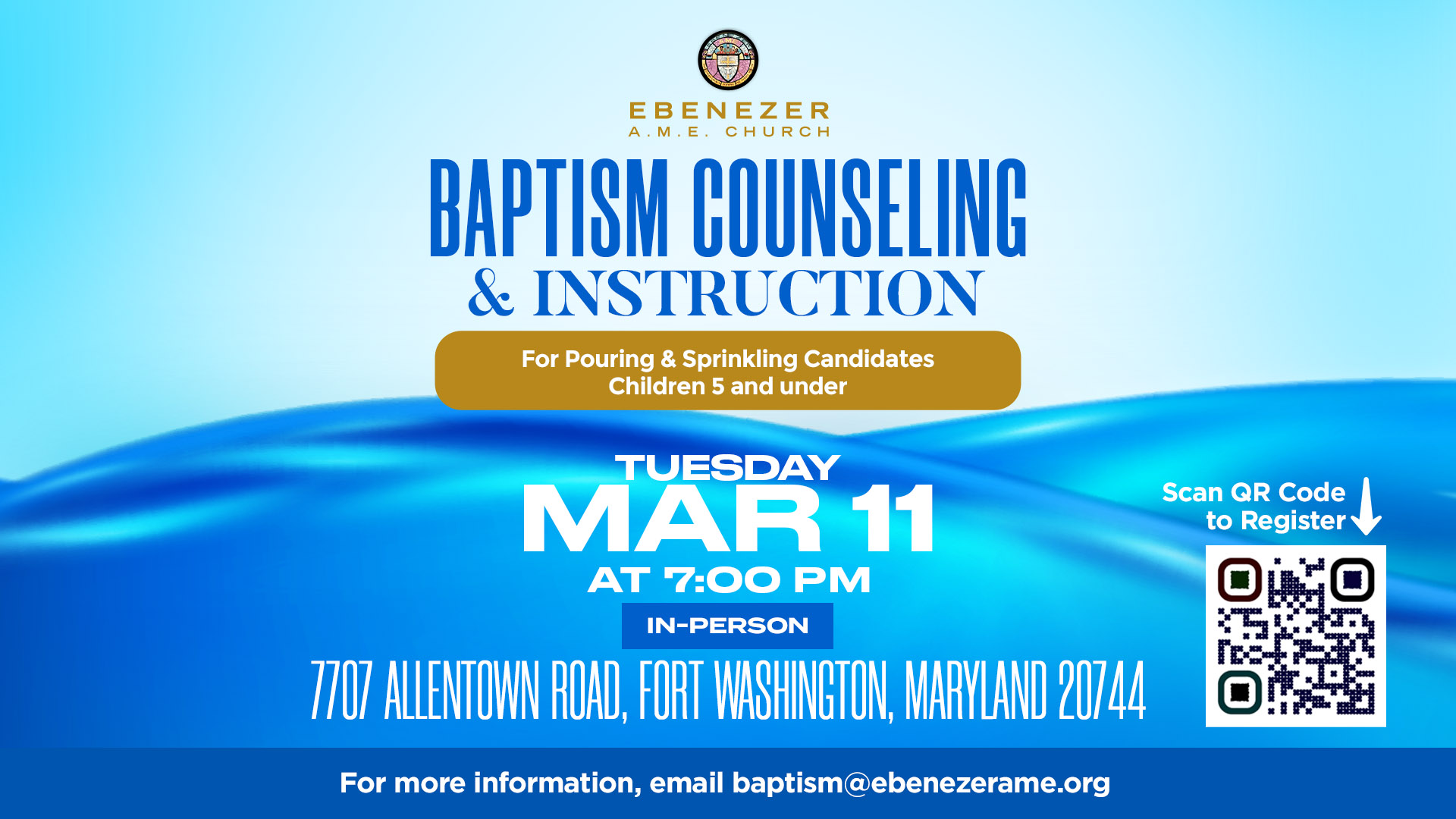 March 11 Baptism Class