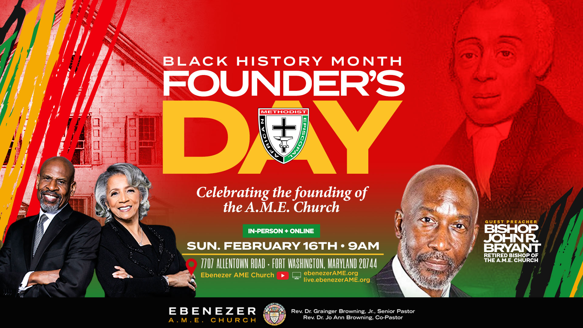 3rd Sunday in Feb 2025 AME Founder's Day 