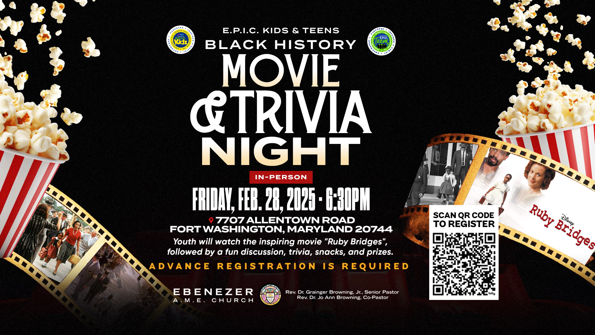 Youth Black History Movie Night EVent