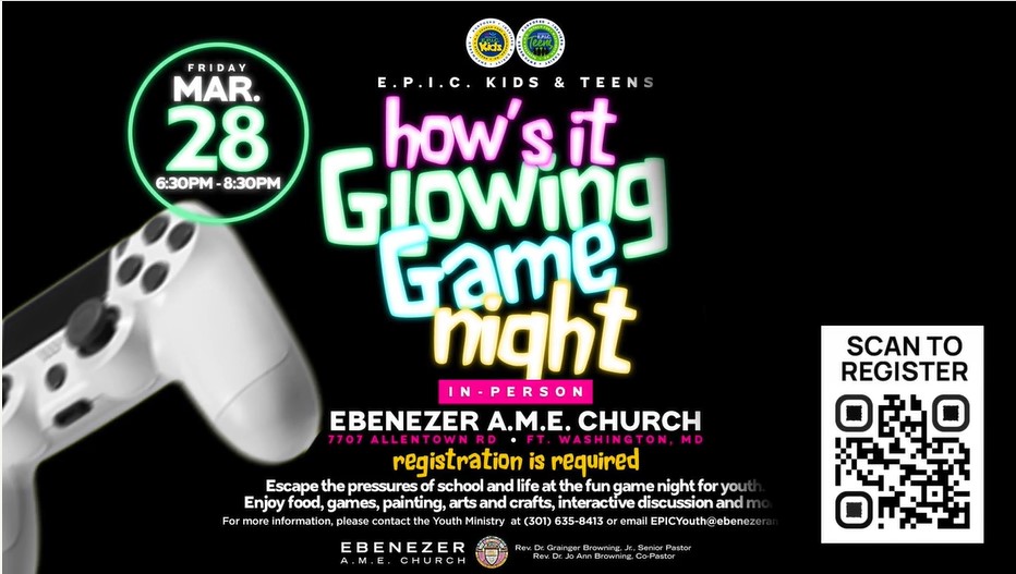 Youth How's It Glowing Activity Night on Mar 28