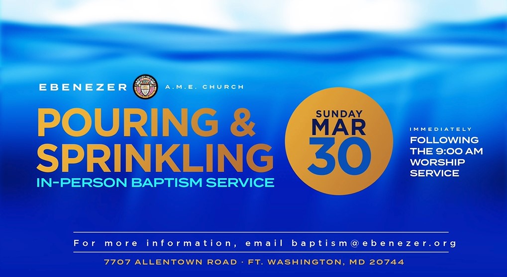 Baptism Pouring & Sprinkling Service March 30 2025