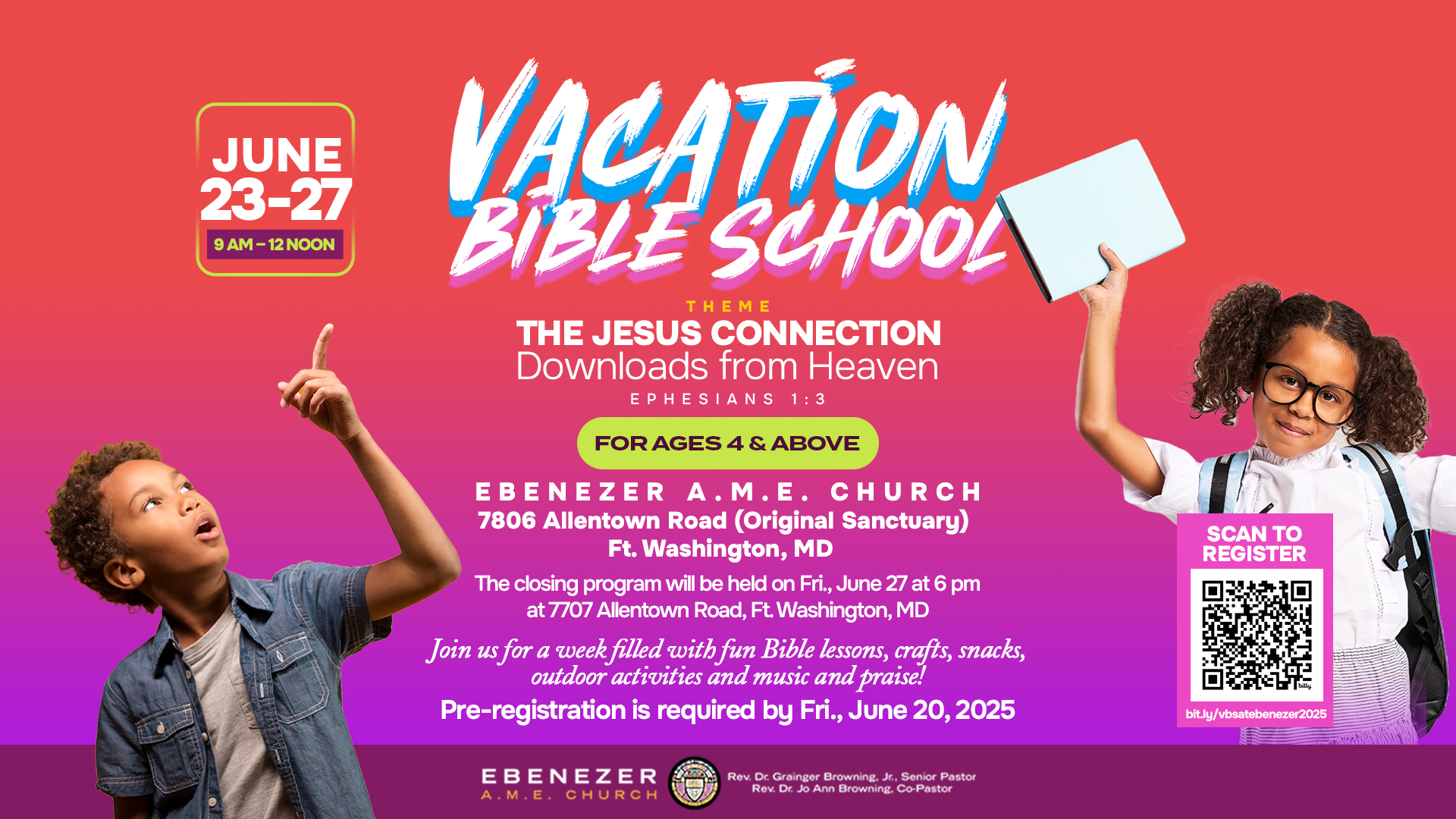 Vacation Bible School june 2025