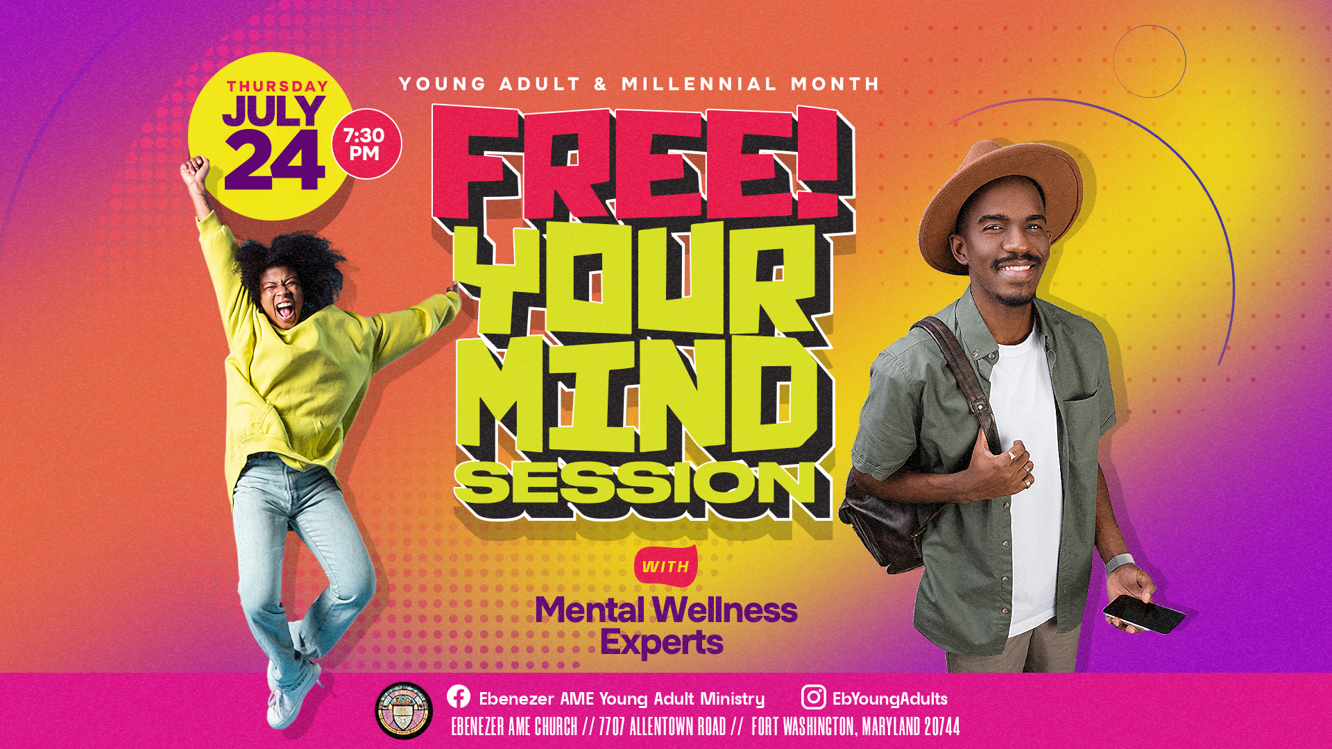 Thurs., July 24 Free! your Mind YA event