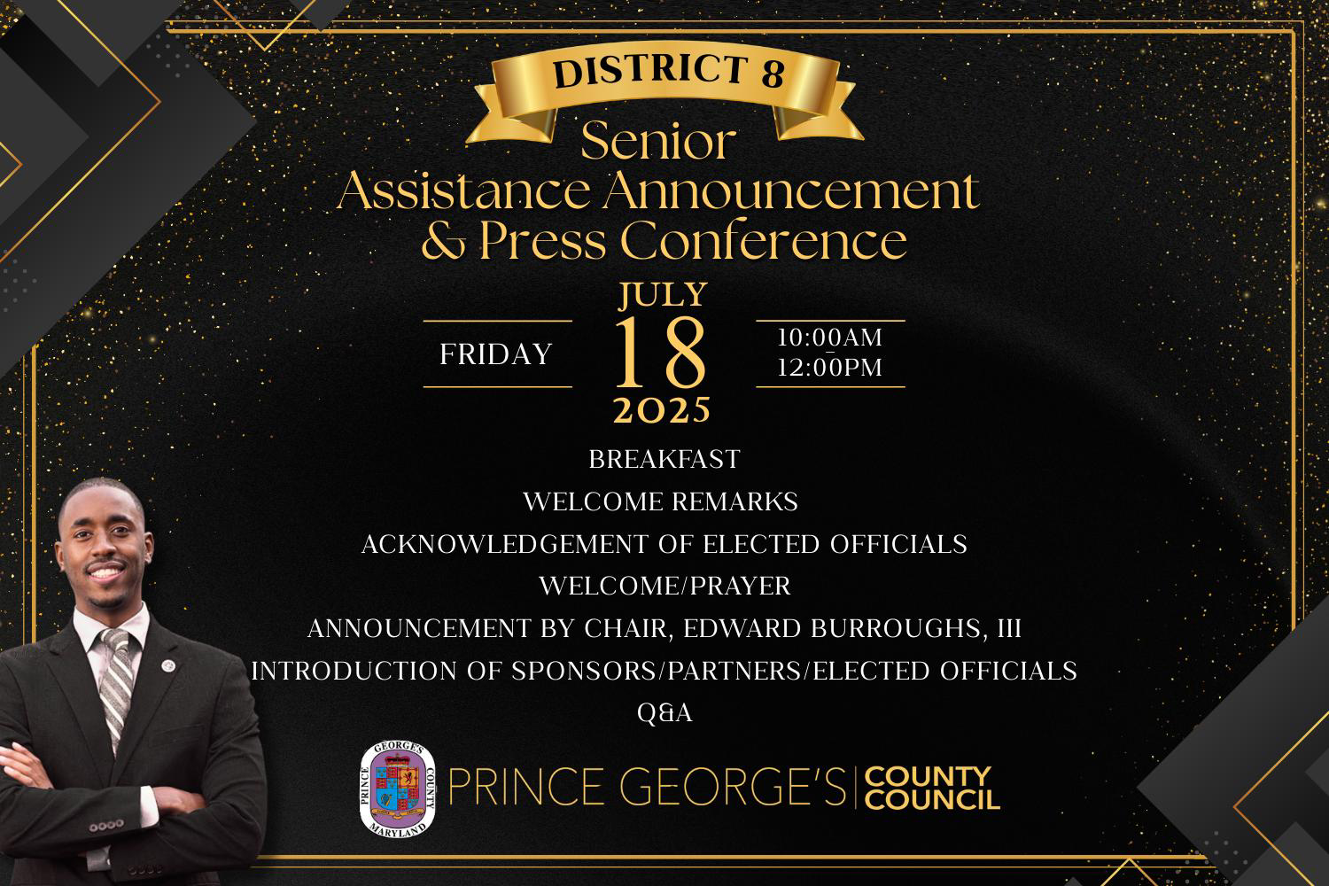 District 8 Seniors Program Kick off Press Conference