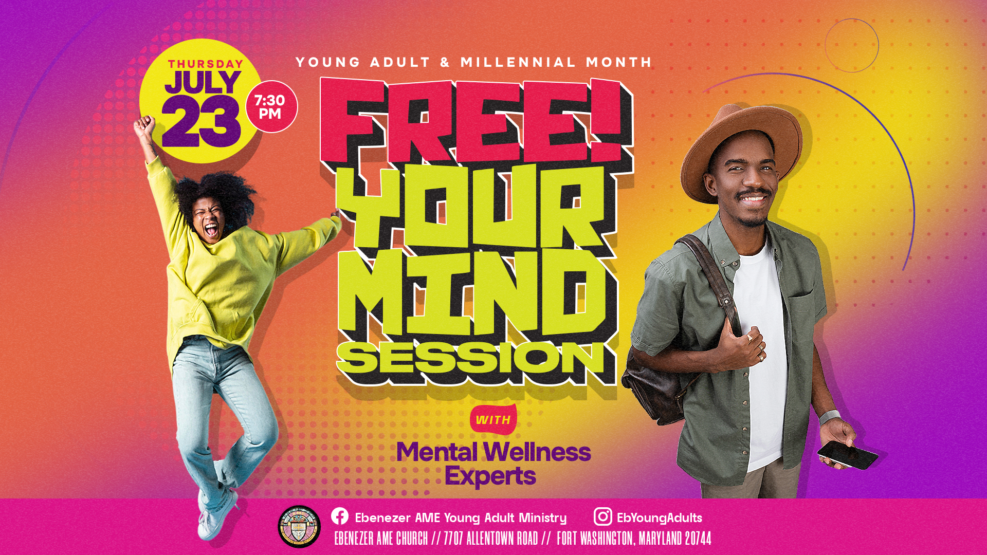 Free Your Mind Mental Wellness workshop for young adults