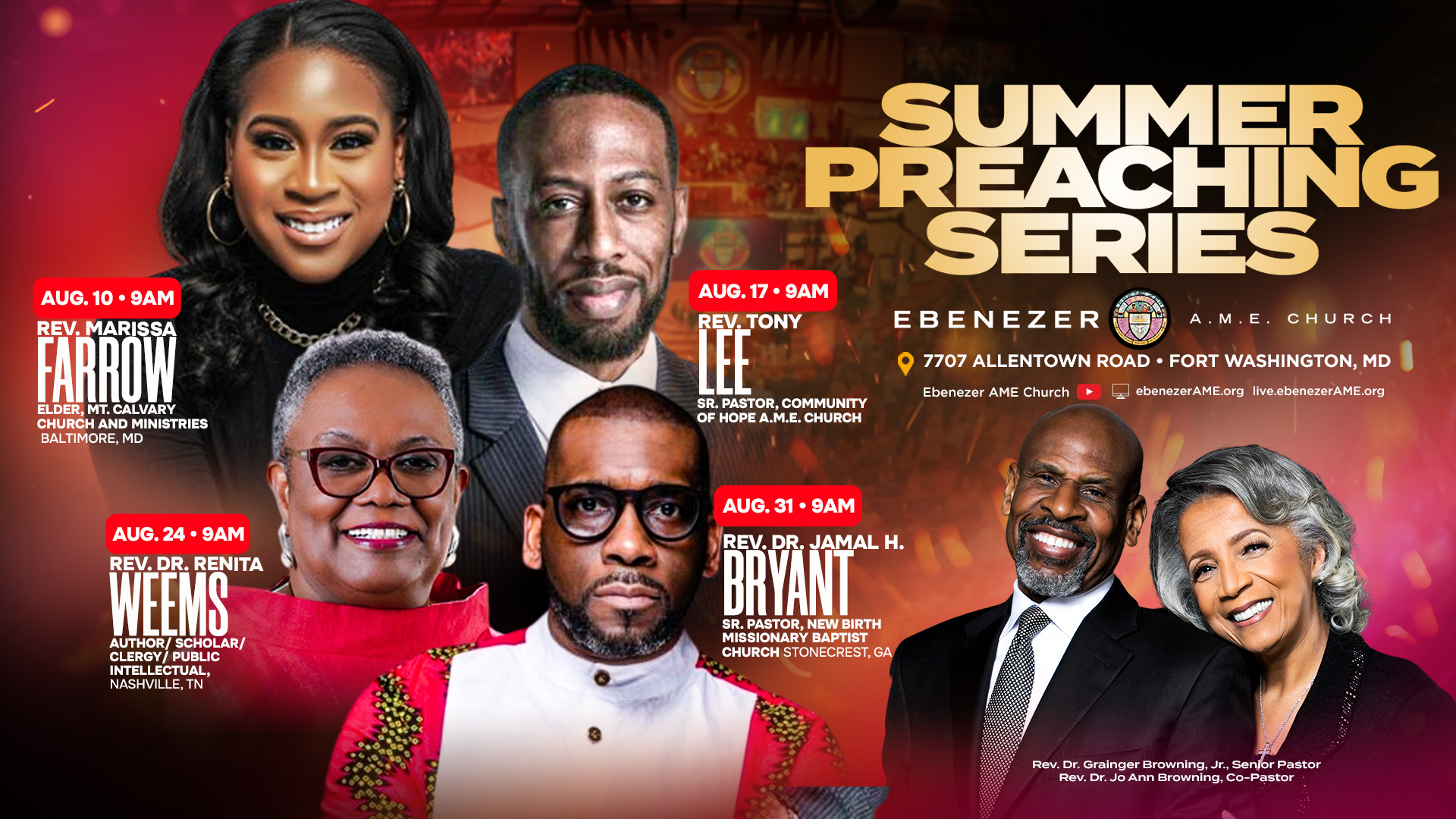 August Preaching Series lineup Revised 2025 