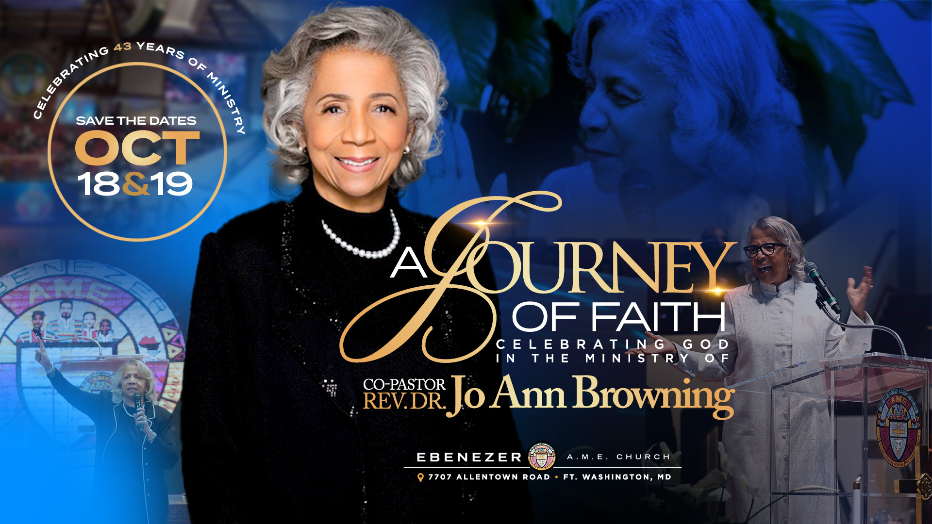 Pastor Jo Ann's Journey of Faith Celebration in October