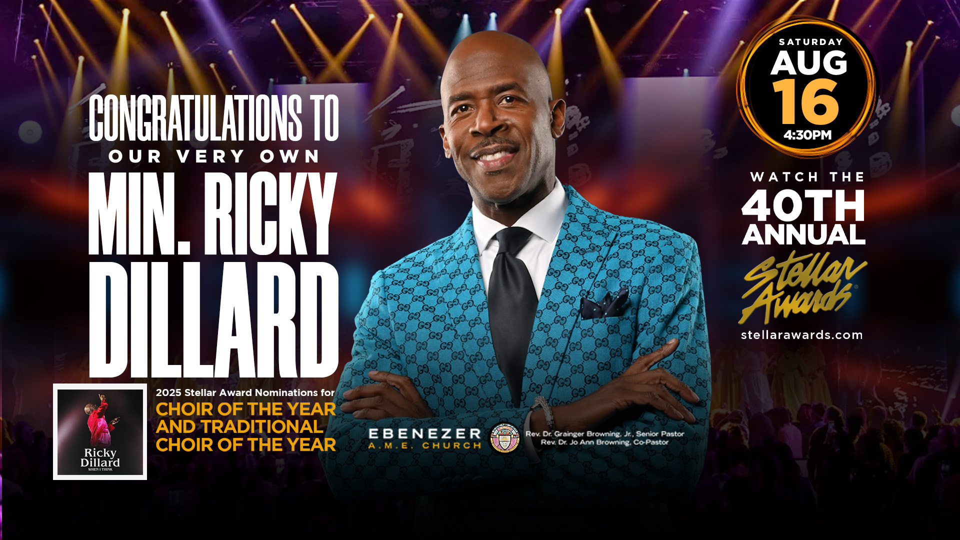 Min. Ricky Dillard 2025 Stellar Award Nominations