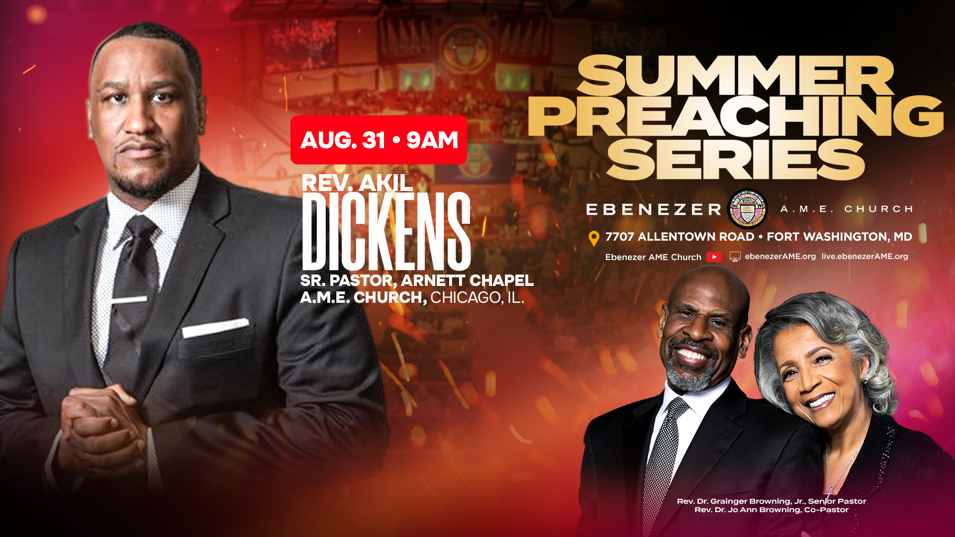 Summer Preaching 2025 Rev. Akil Dickens screen