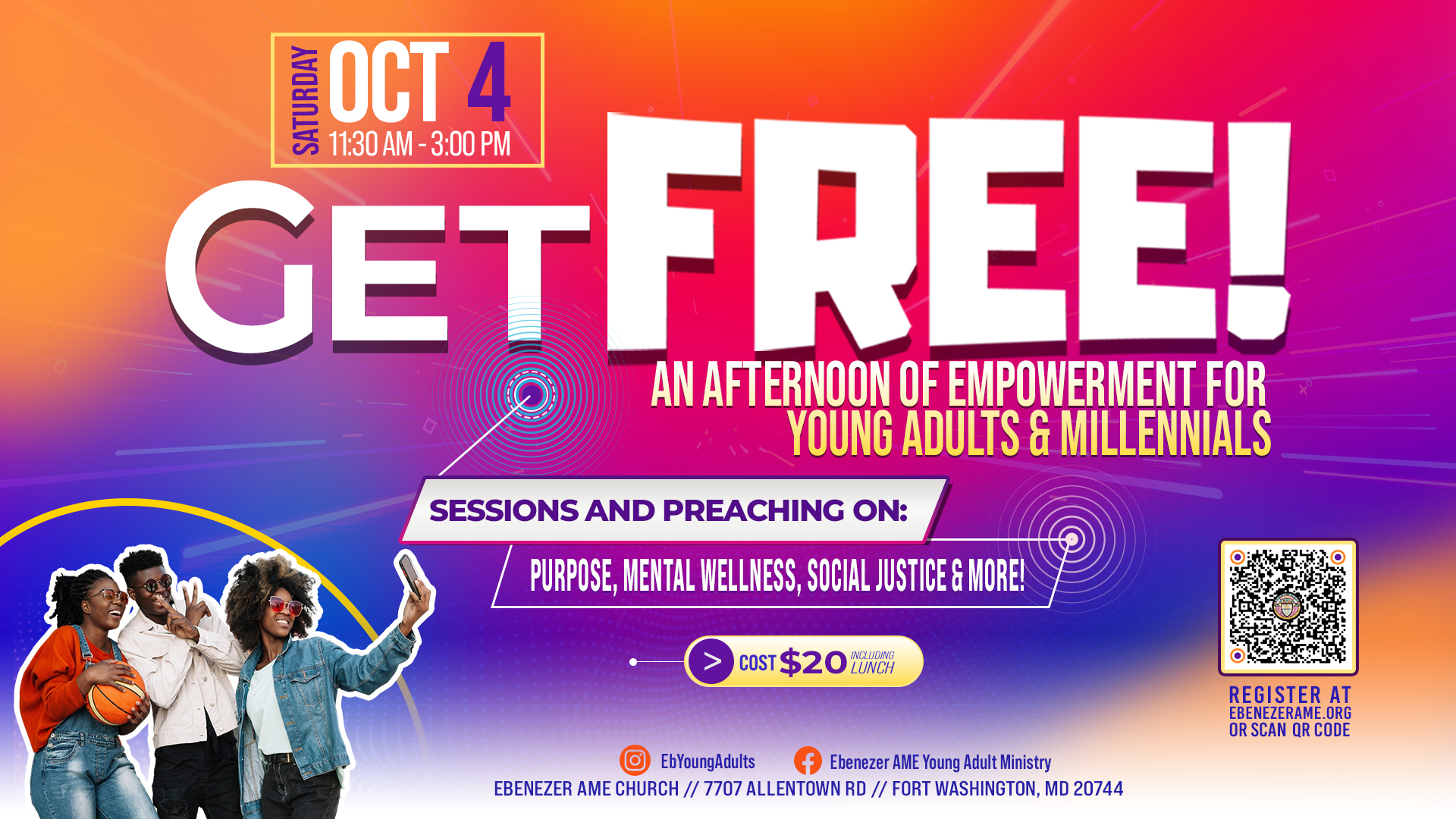 Young Adult Afternoon of Empowerment NEW DATE Sat. Oct 4