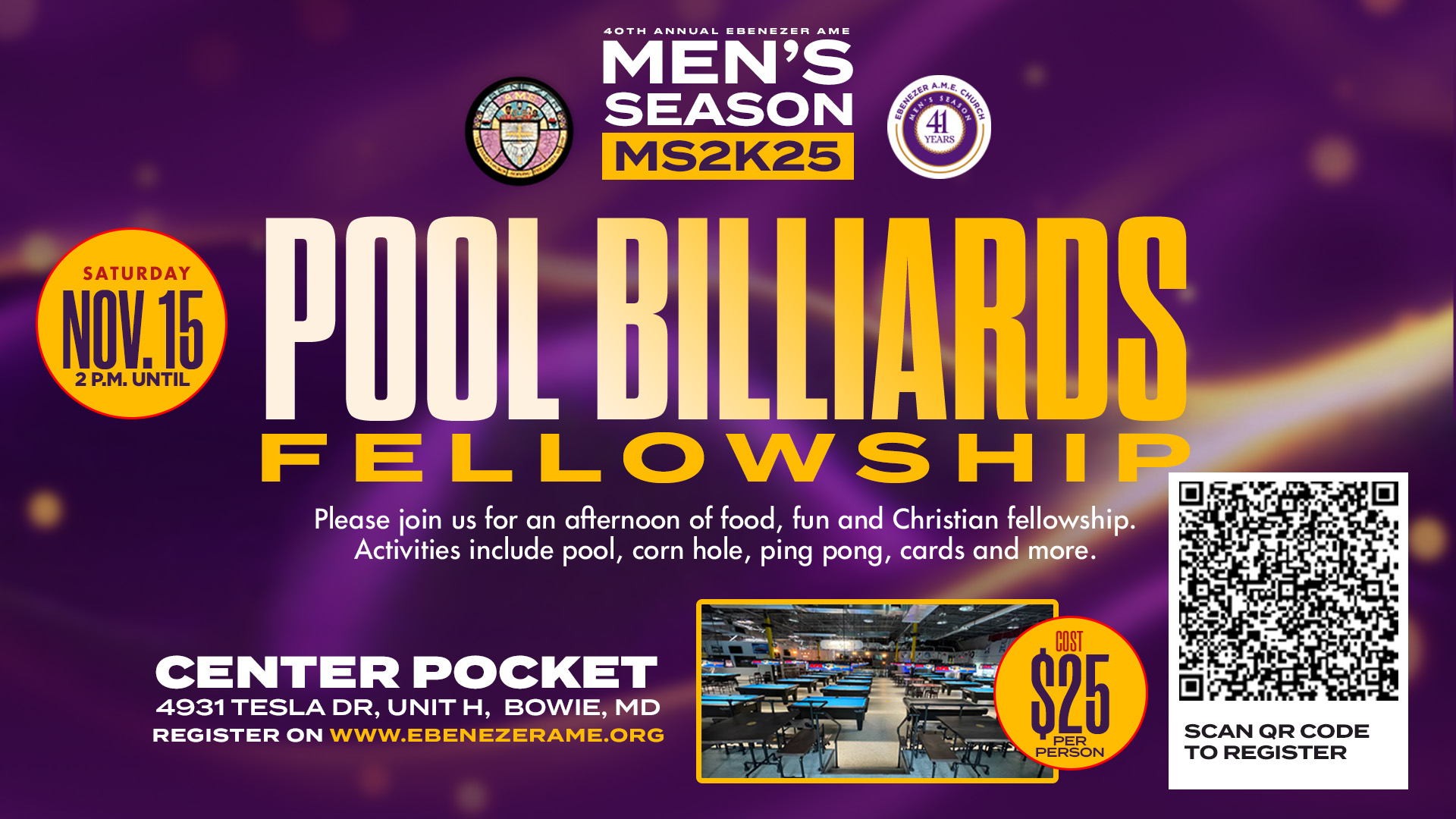 2025 Men's Season Pool/Billiards Fellowship