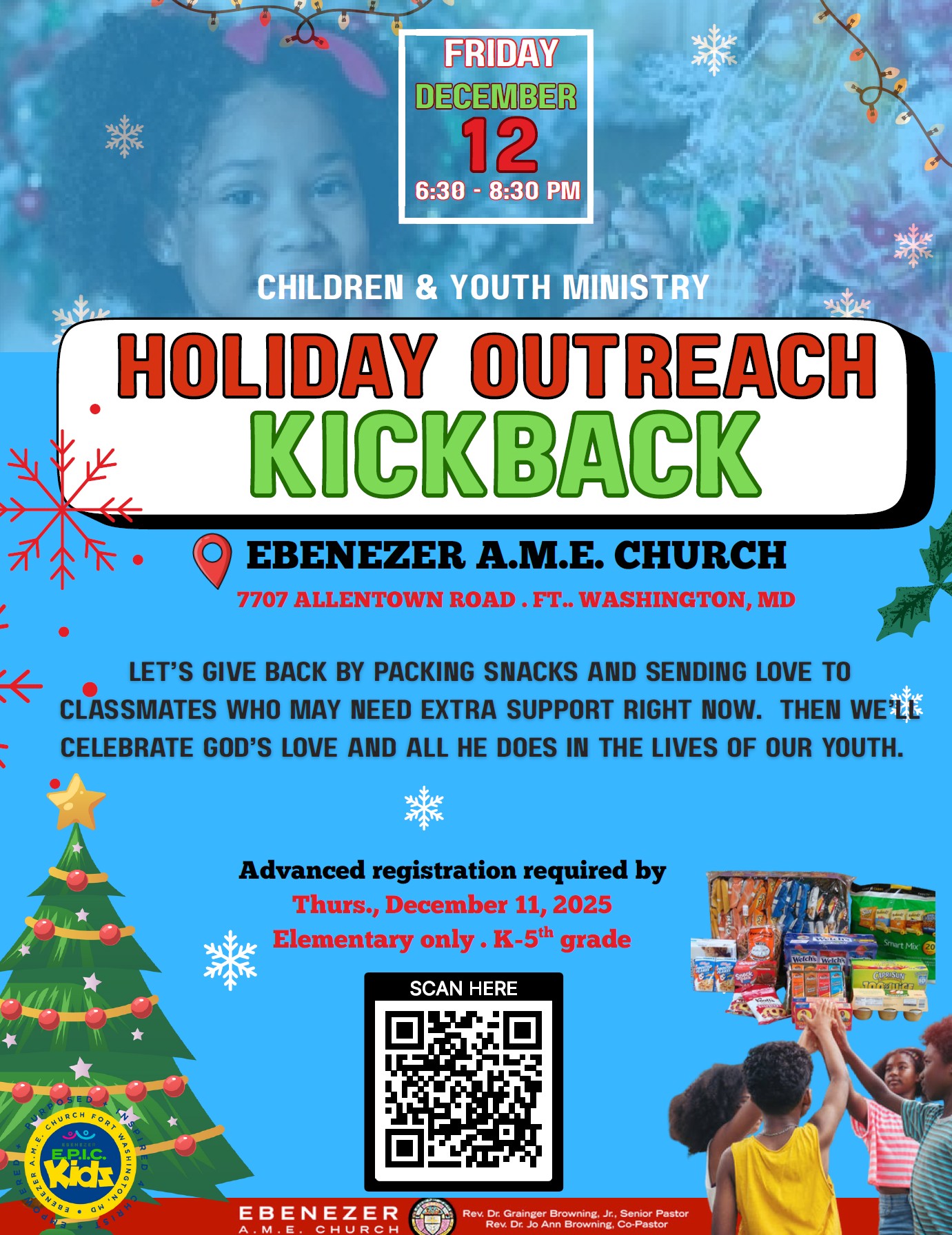 Childrens Holiday Kickback Program 2025 Children's Holiday Kickback Activity 2025