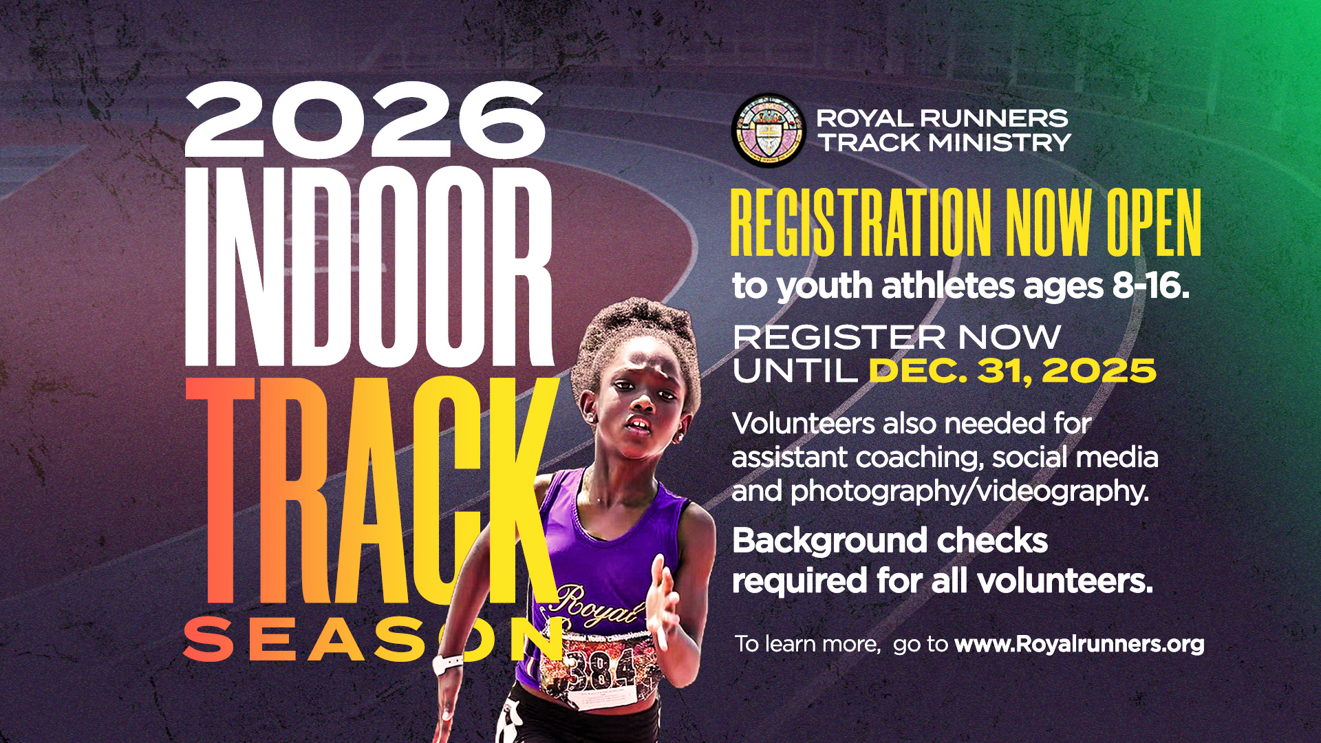 EBENEZER Royal Runners Registration -2026 TRACK SEASON SCREENS (1) Royal Runners Registration NOW through Dec 31, 2025