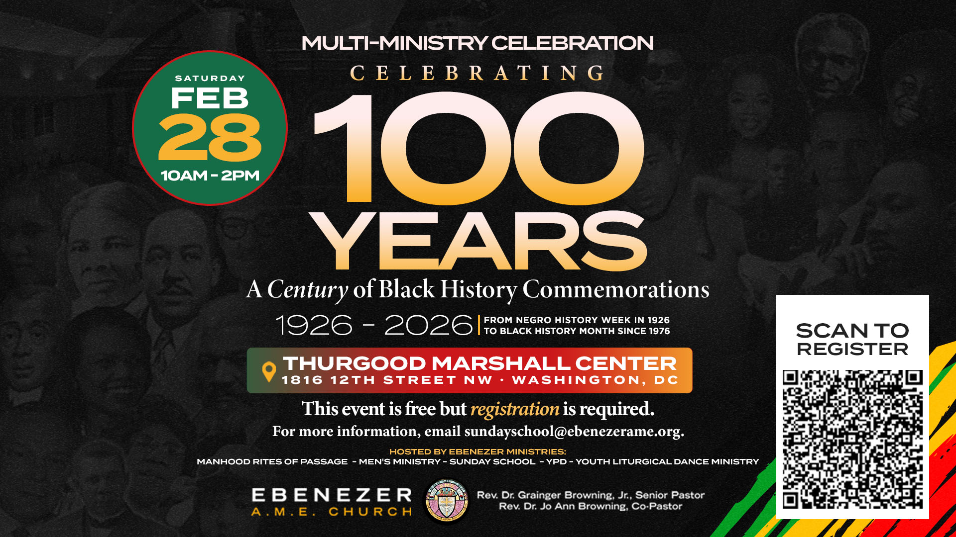 100 years of Black History event on Feb 28 2026