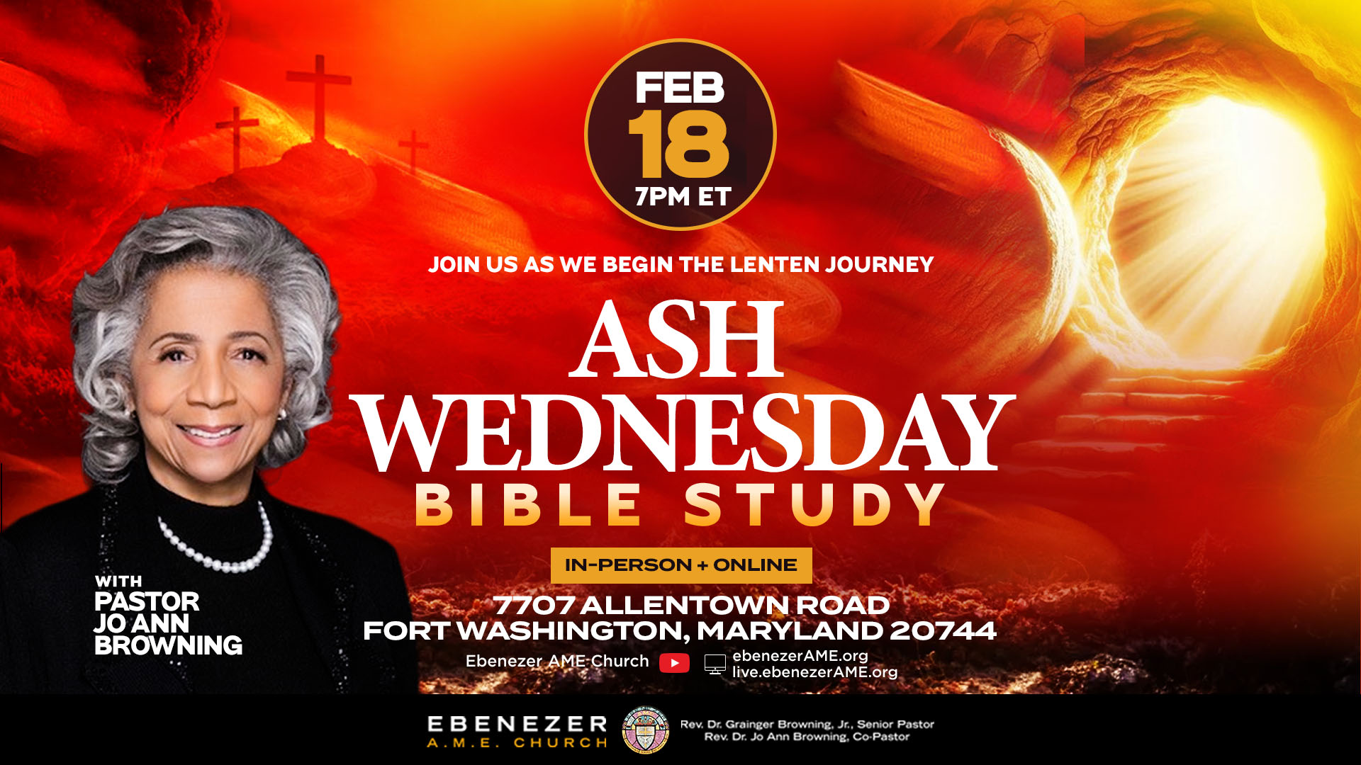 Ash Weds Bible Study with Pastor Jo Ann 2026