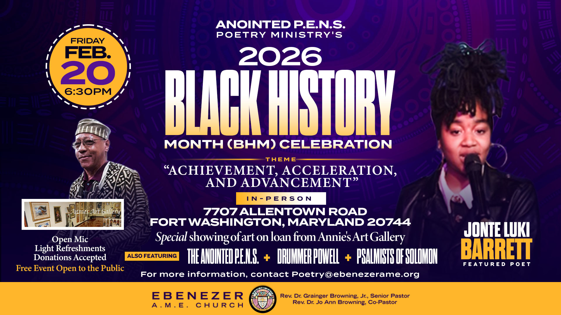 Poetry Ministry's Black History Month Celebration 2026 