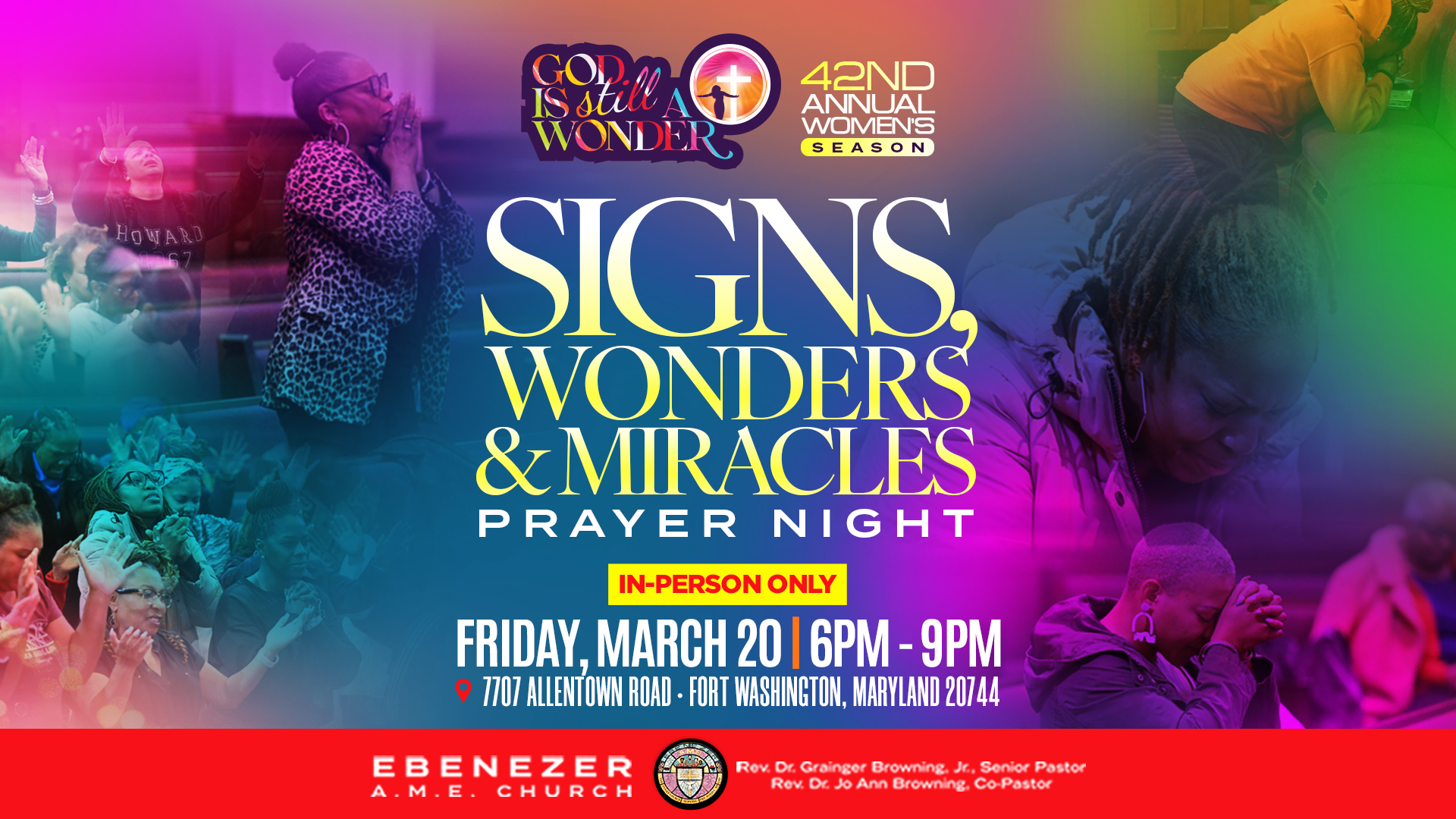 2026 Signs Wonders and Miracles March 20 GRAPHIC Signs, Wonders & Miracles Prayer Night
