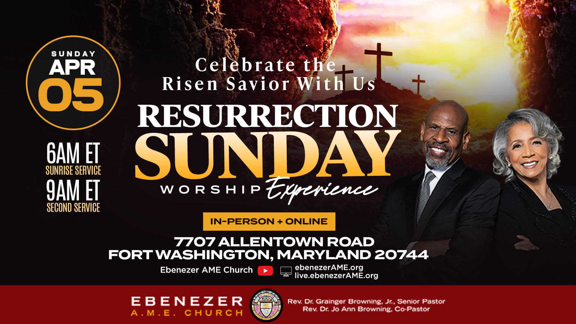Ebenezer Resurrection Sunday 2026 -WORSHIP SERVICE SCREENS Palm Sunday Worship Experience 2026