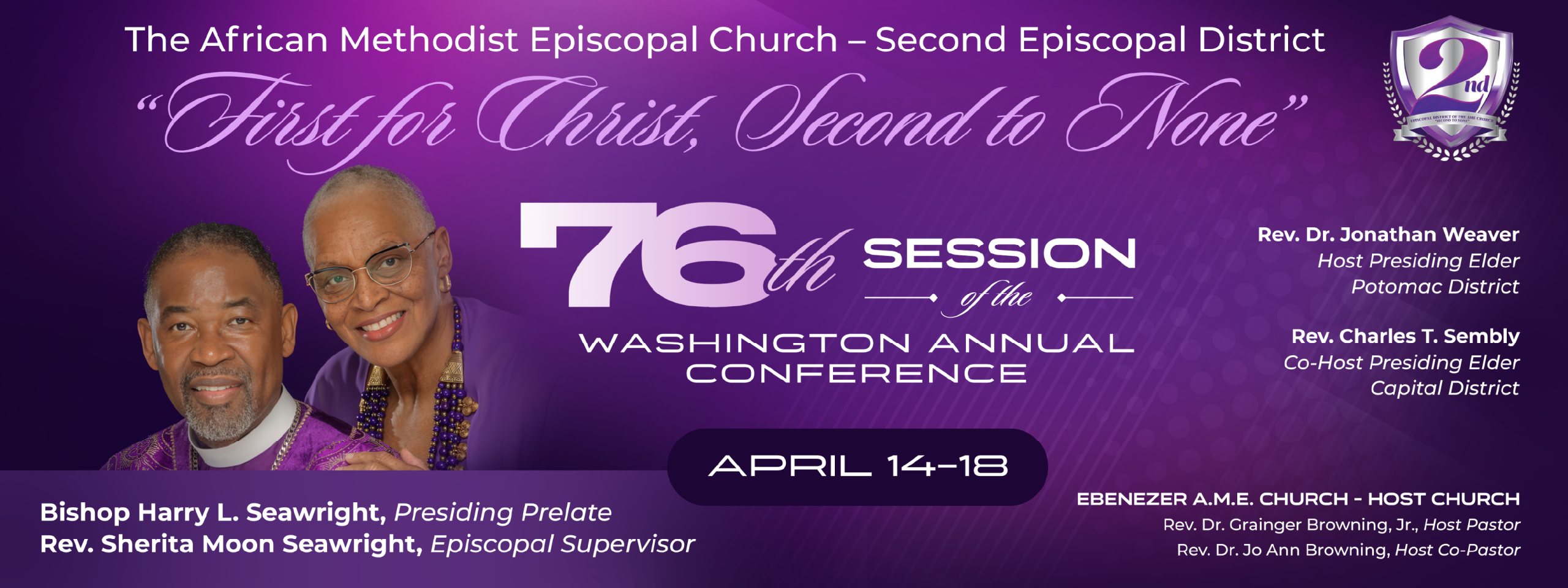 AME SED banners v1-192x72 76th Session of the Washington Annual Conference 2026