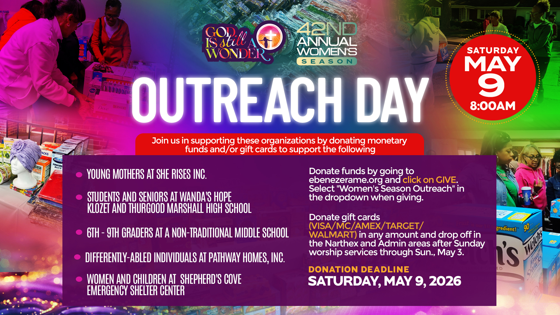 WS 2026 Outreach Day Donations