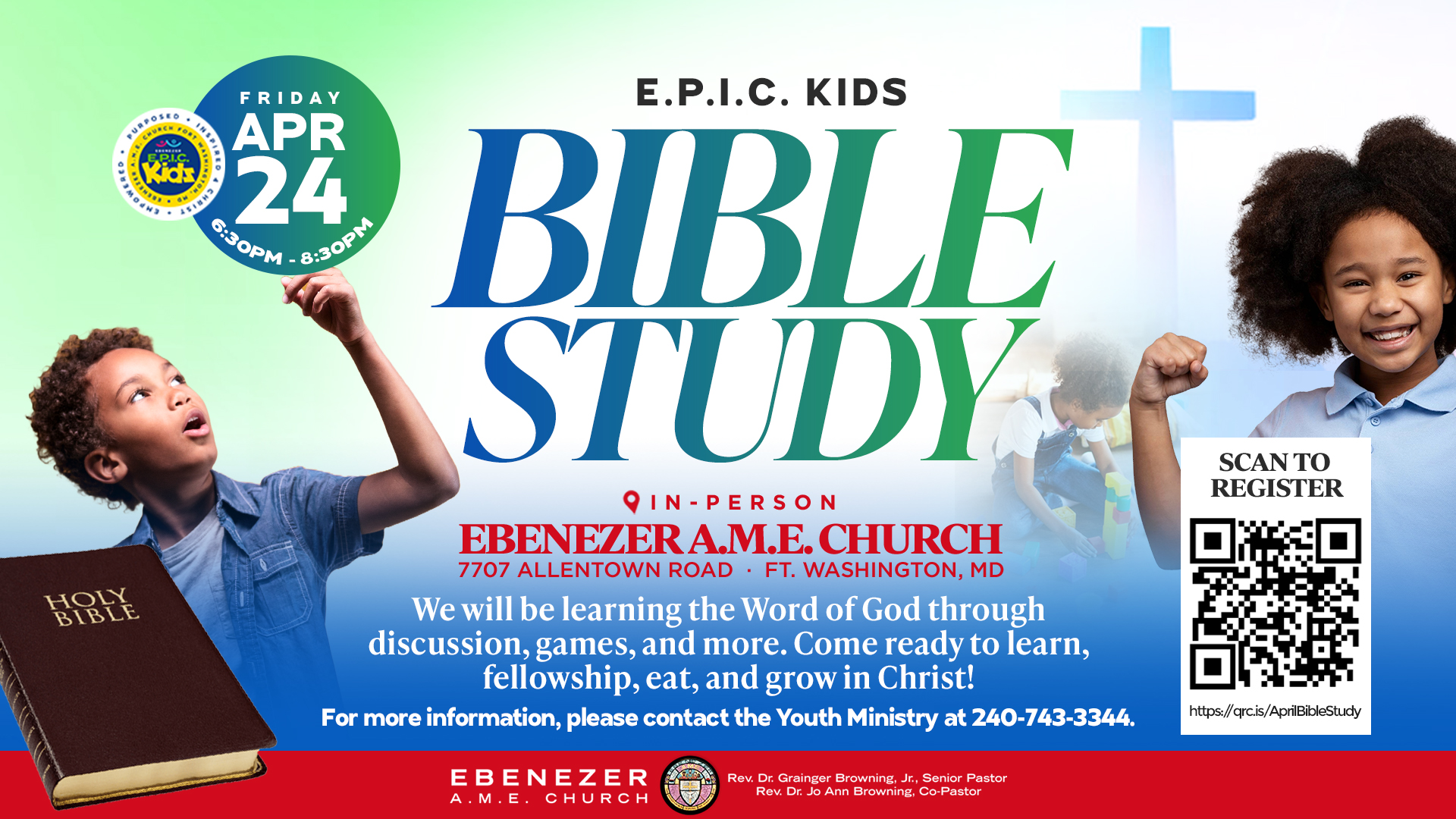 Children's Bible Study on April 24
