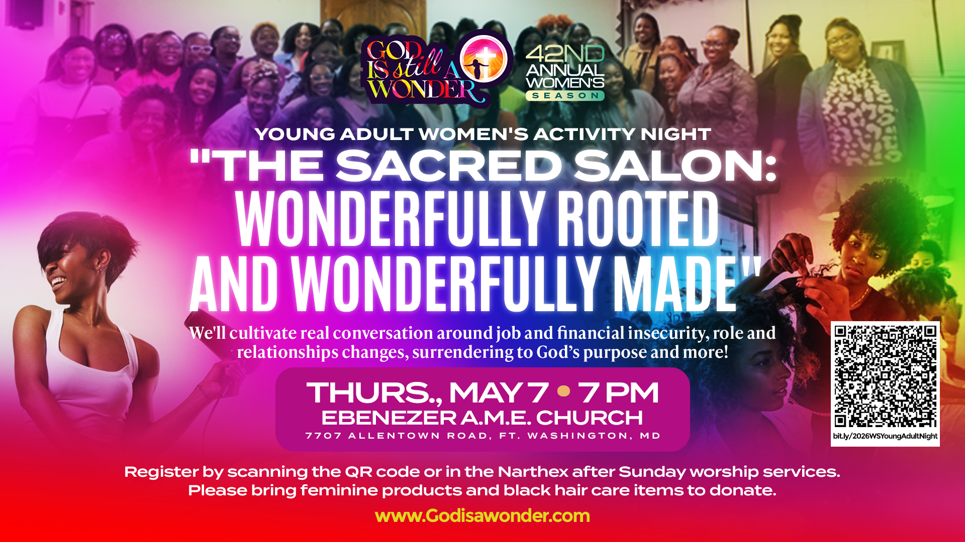 Young Adult Women's Activity on Thurs., May 7