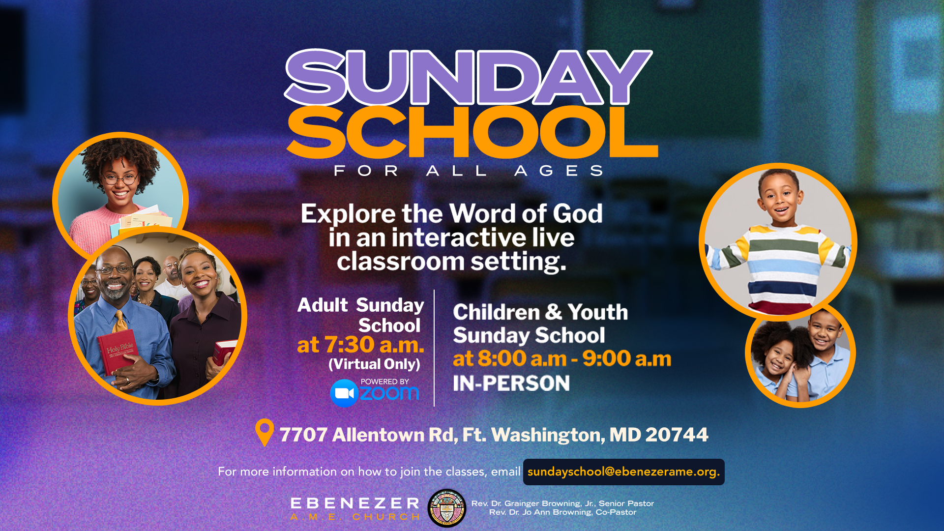 Sunday School Each Sunday at Ebenezer