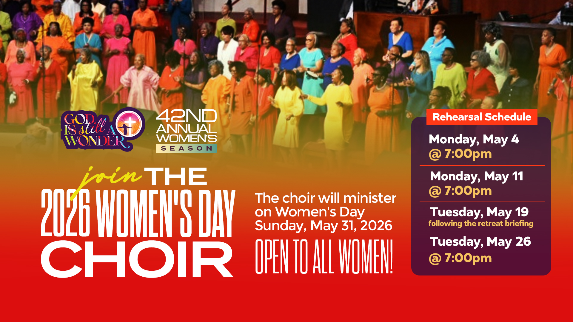 Women's Day Choir Rehearsals