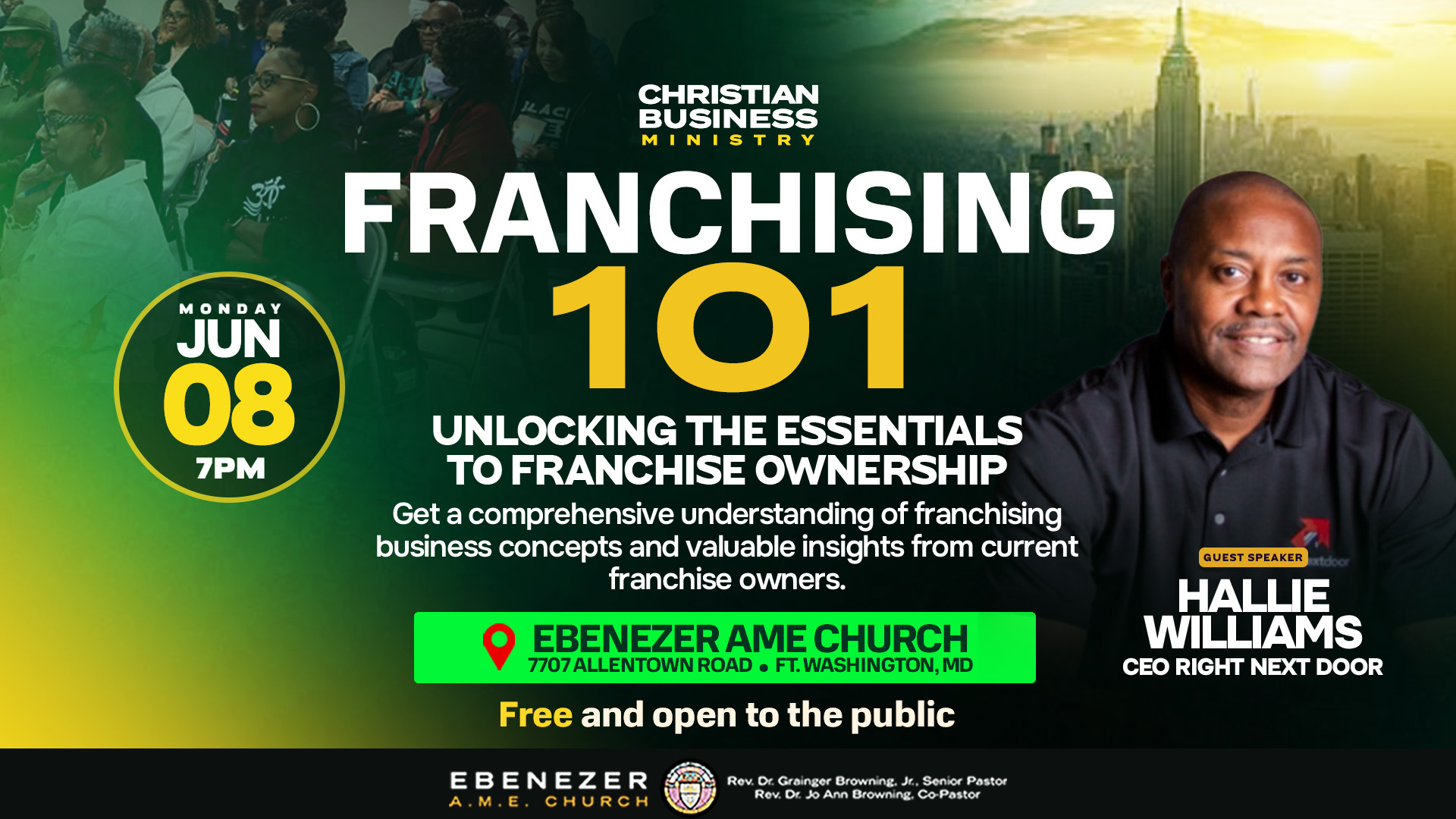 EBENEZER Christian Business Ministry's Franchising 101-Franchising 101 SCREEN Christian Business Ministry's Franchising 101 workshop