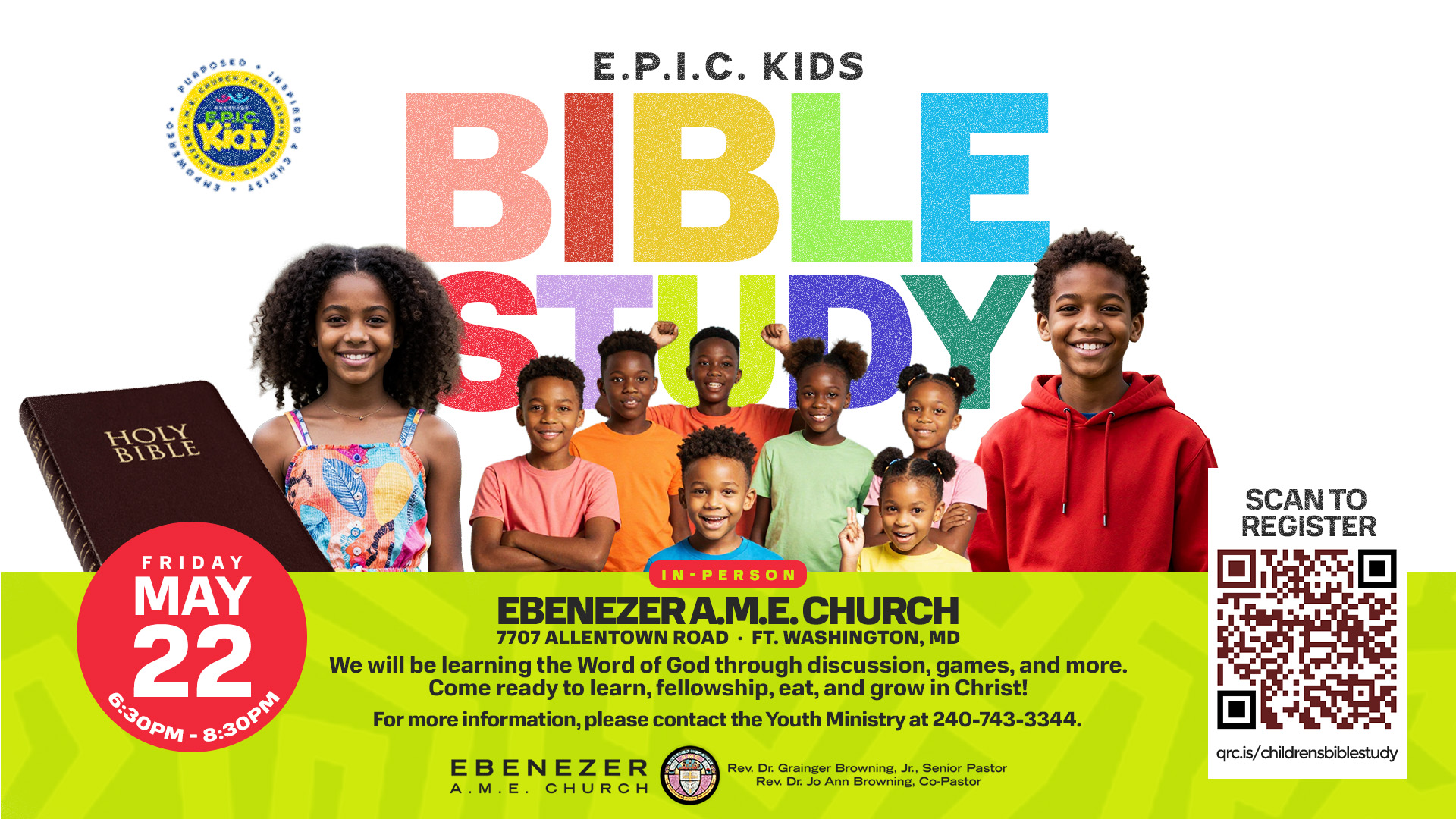 Kids Bible Study on May 22