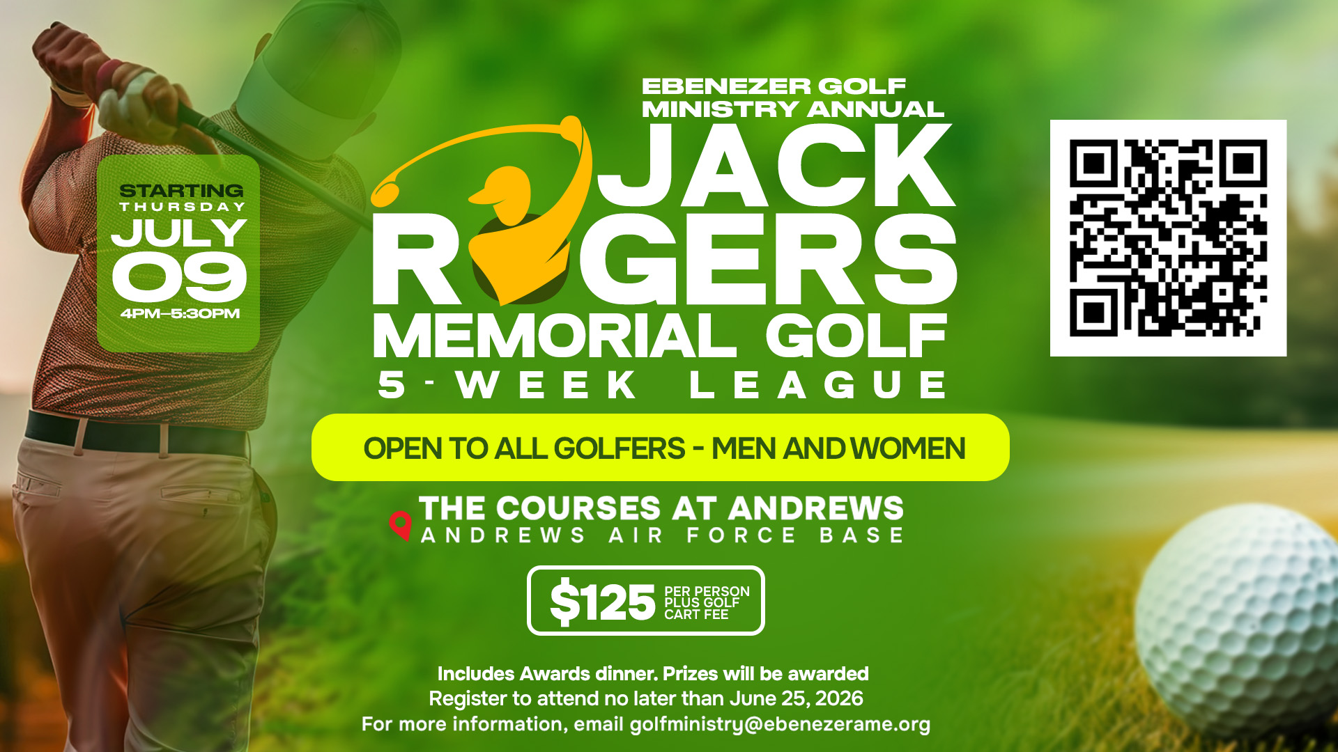 2026 Jack Rogers Annual Golf Tournament - Golf Ministry 