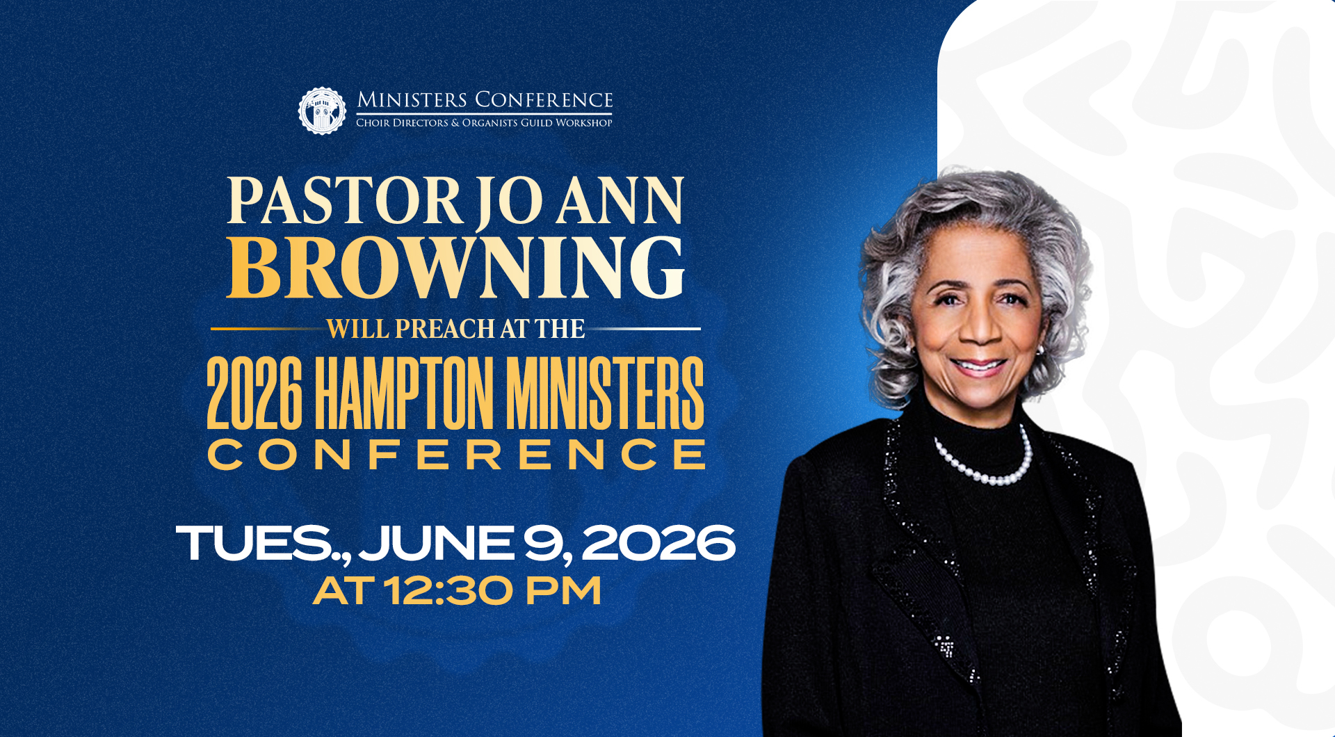 Pastor Jo Ann to preach at Hampton Ministers Conference on June 9