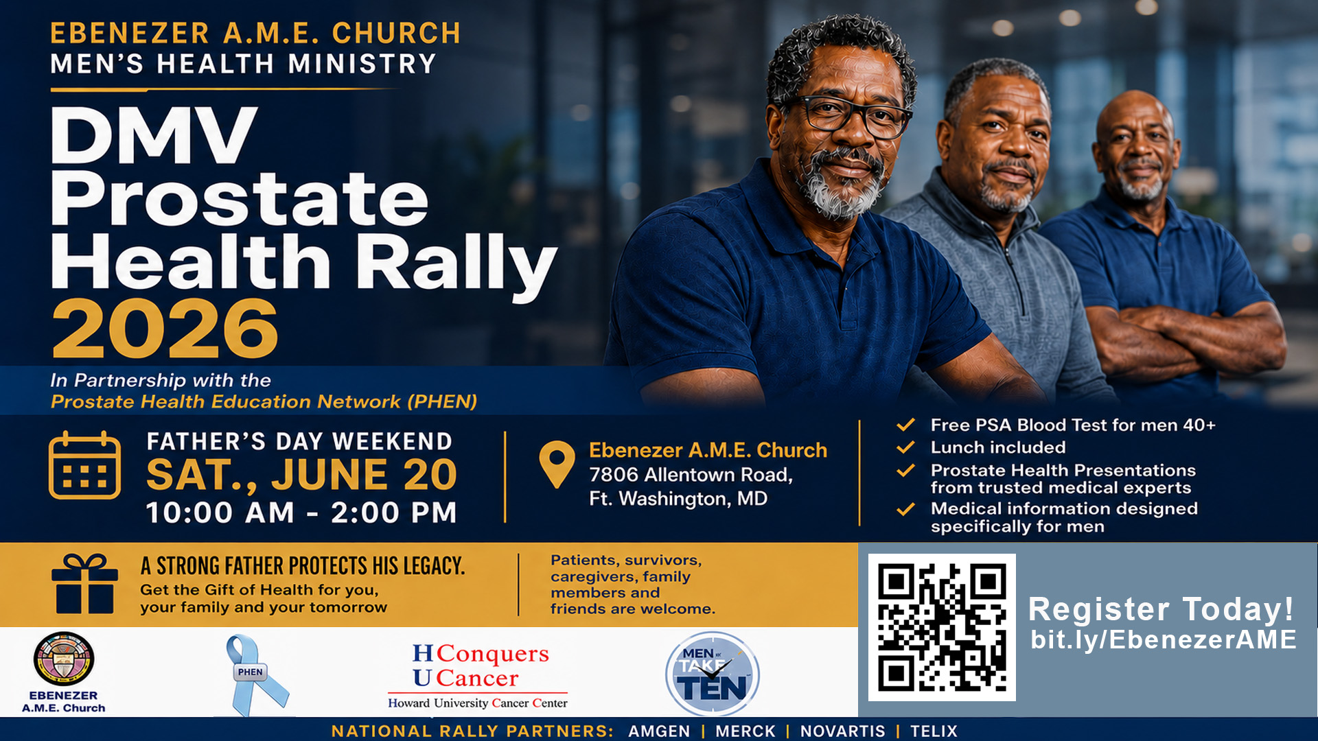 Mens Prostate Health Rally GRAPHIC Men's Prostate Health Rally on June 20