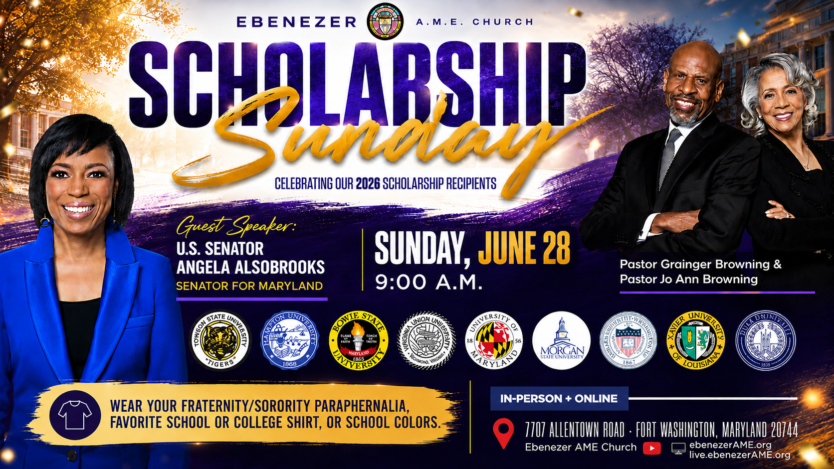 Scholarship Sunday 2026 (Sen. Alsobrooks) 