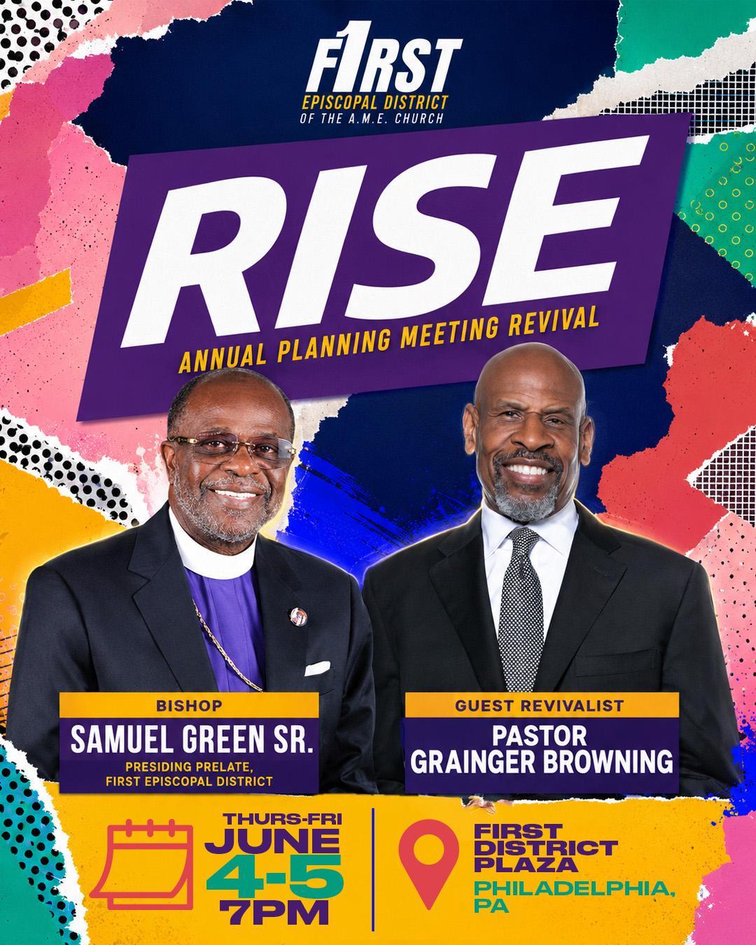 Pastor Grainger to be guest revivalist for First Episcopal District Revival