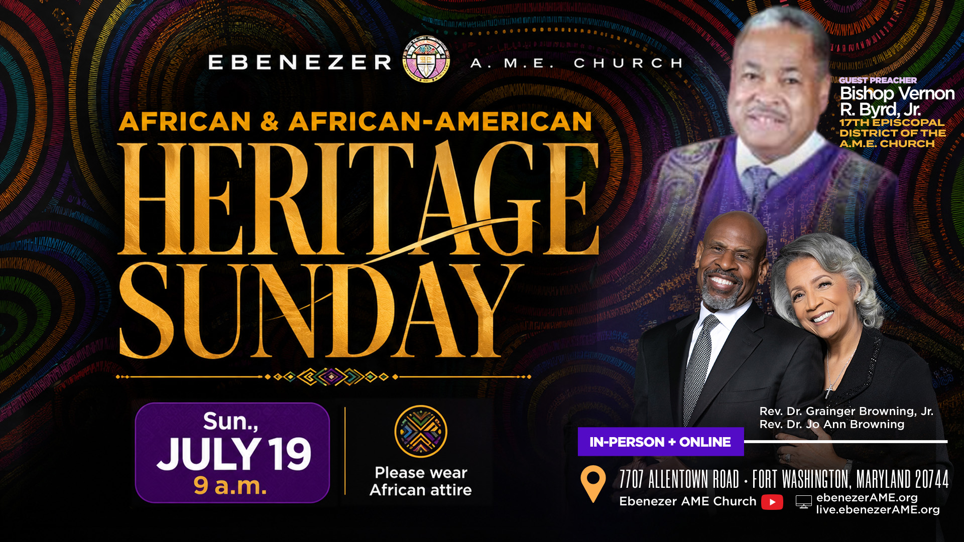 African American Heritage Sunday GRAPHIC AA/AALM Sunday 2026 with Bishop Vernon Byrd